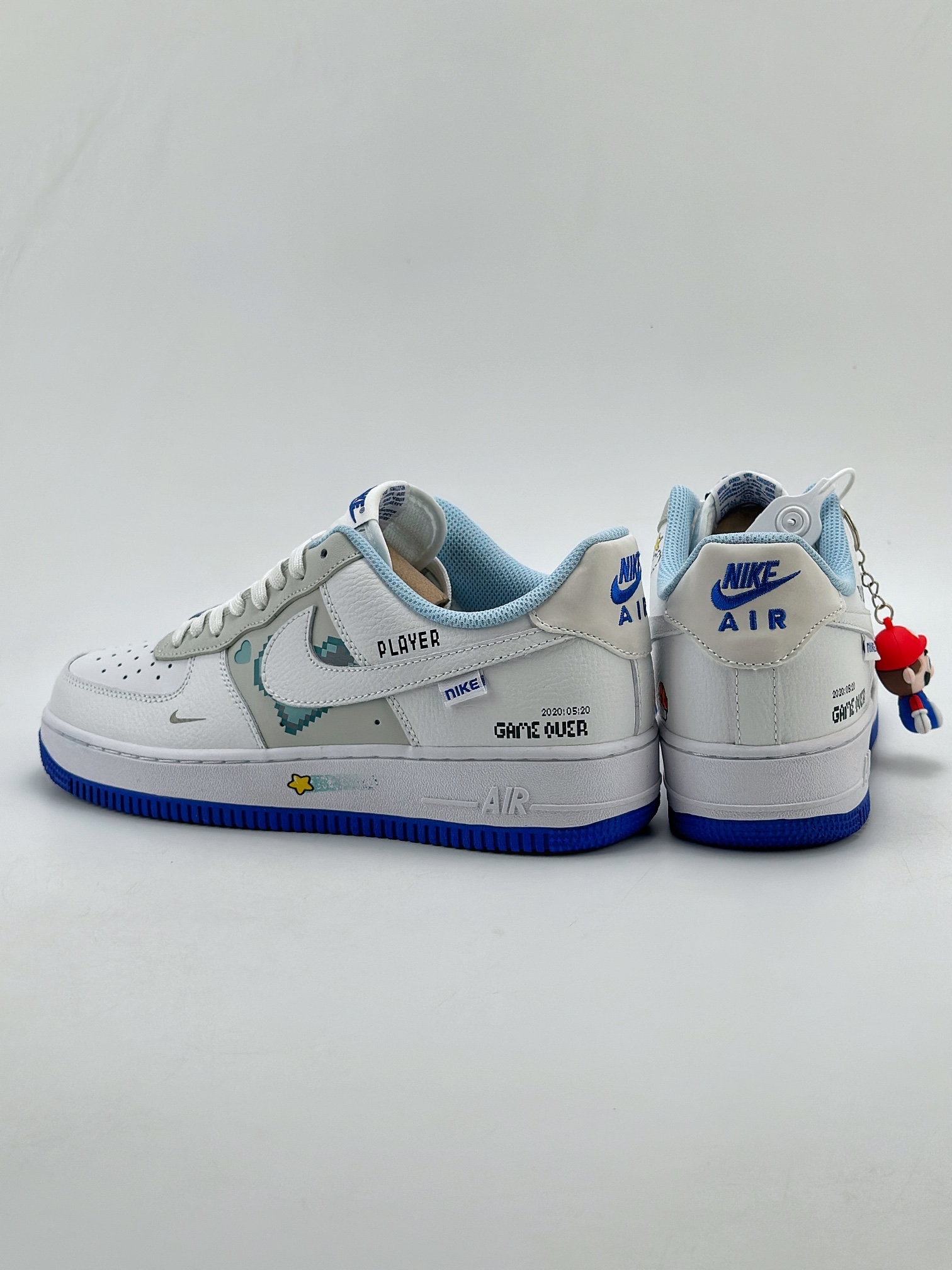 Nike Air Force 1 Low 07 Mario White Blue FB1844-222