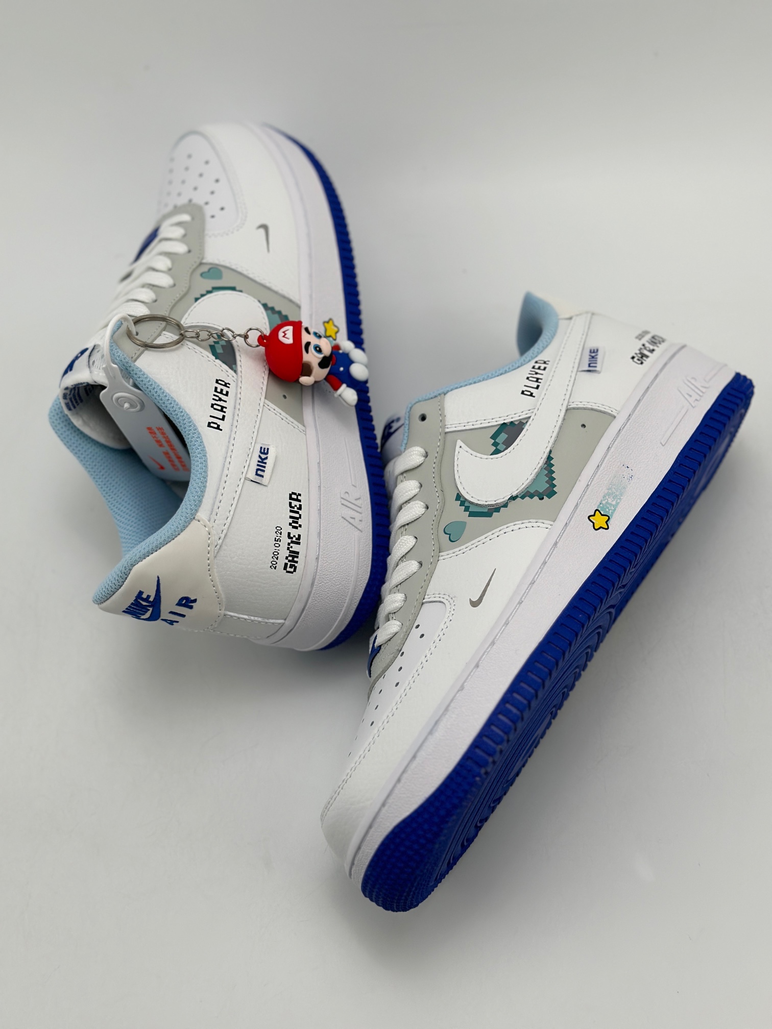 Nike Air Force 1 Low 07 Mario White Blue FB1844-222