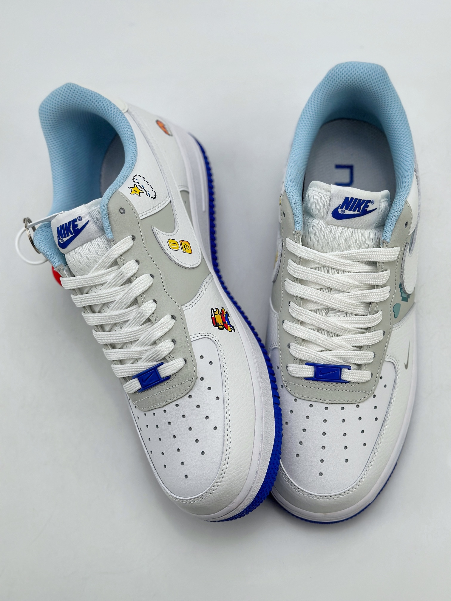 Nike Air Force 1 Low 07 Mario White Blue FB1844-222