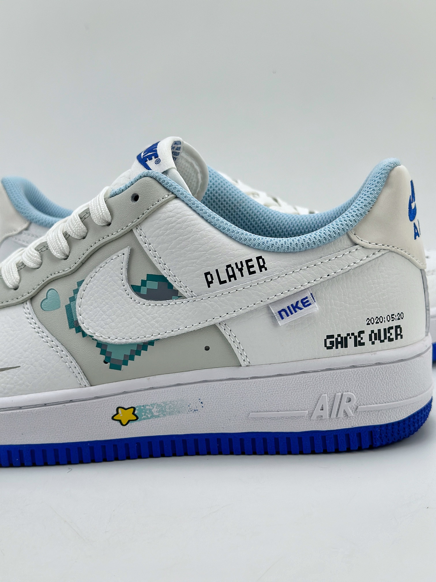 Nike Air Force 1 Low 07 Mario White Blue FB1844-222