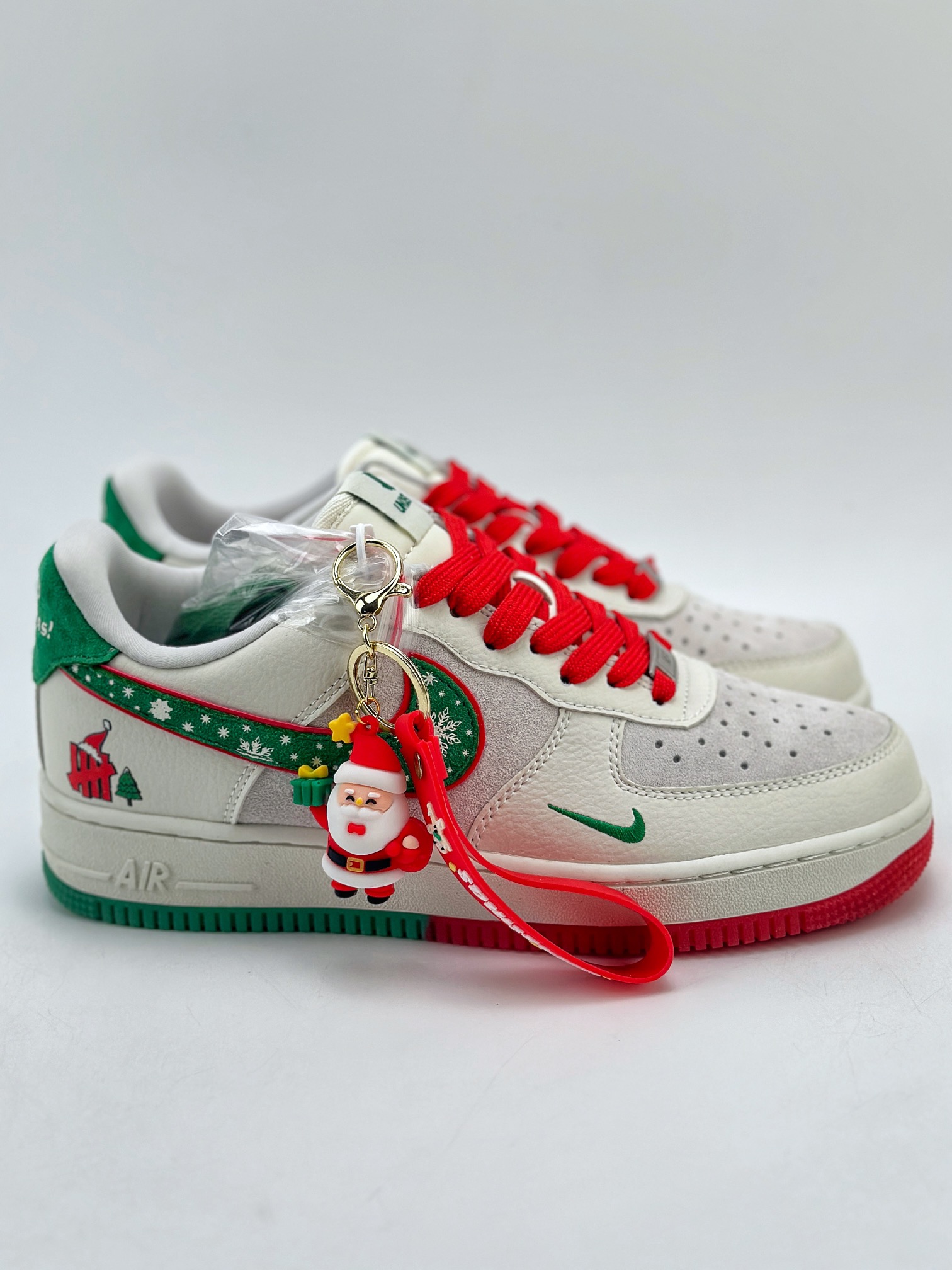 Nike Air Force 1 Low 07 x Styssy Christmas White Green Red DH6239-839