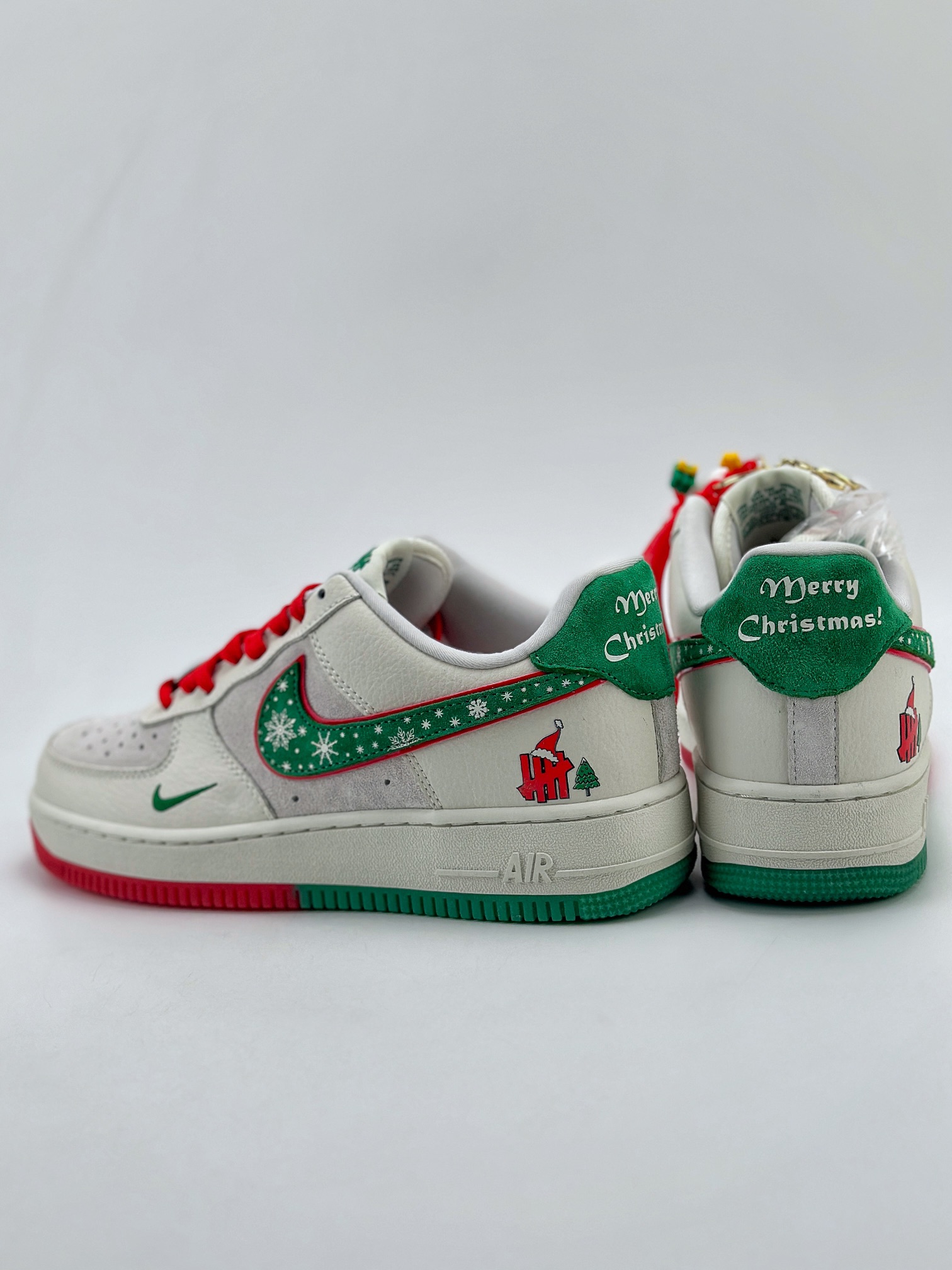 Nike Air Force 1 Low 07 x Styssy Christmas White Green Red DH6239-839