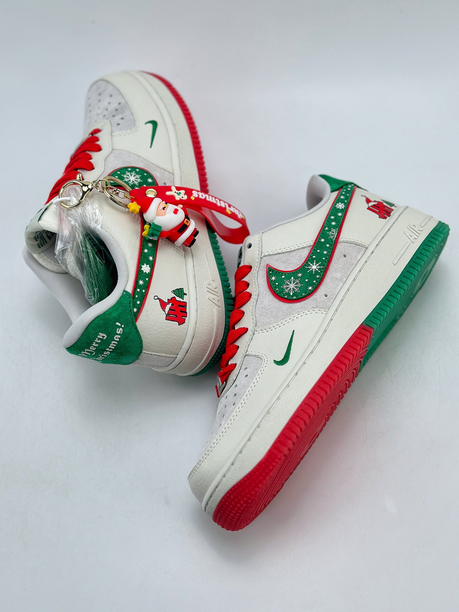 Nike Air Force 1 Low 07 x Styssy Christmas White Green Red DH6239-839