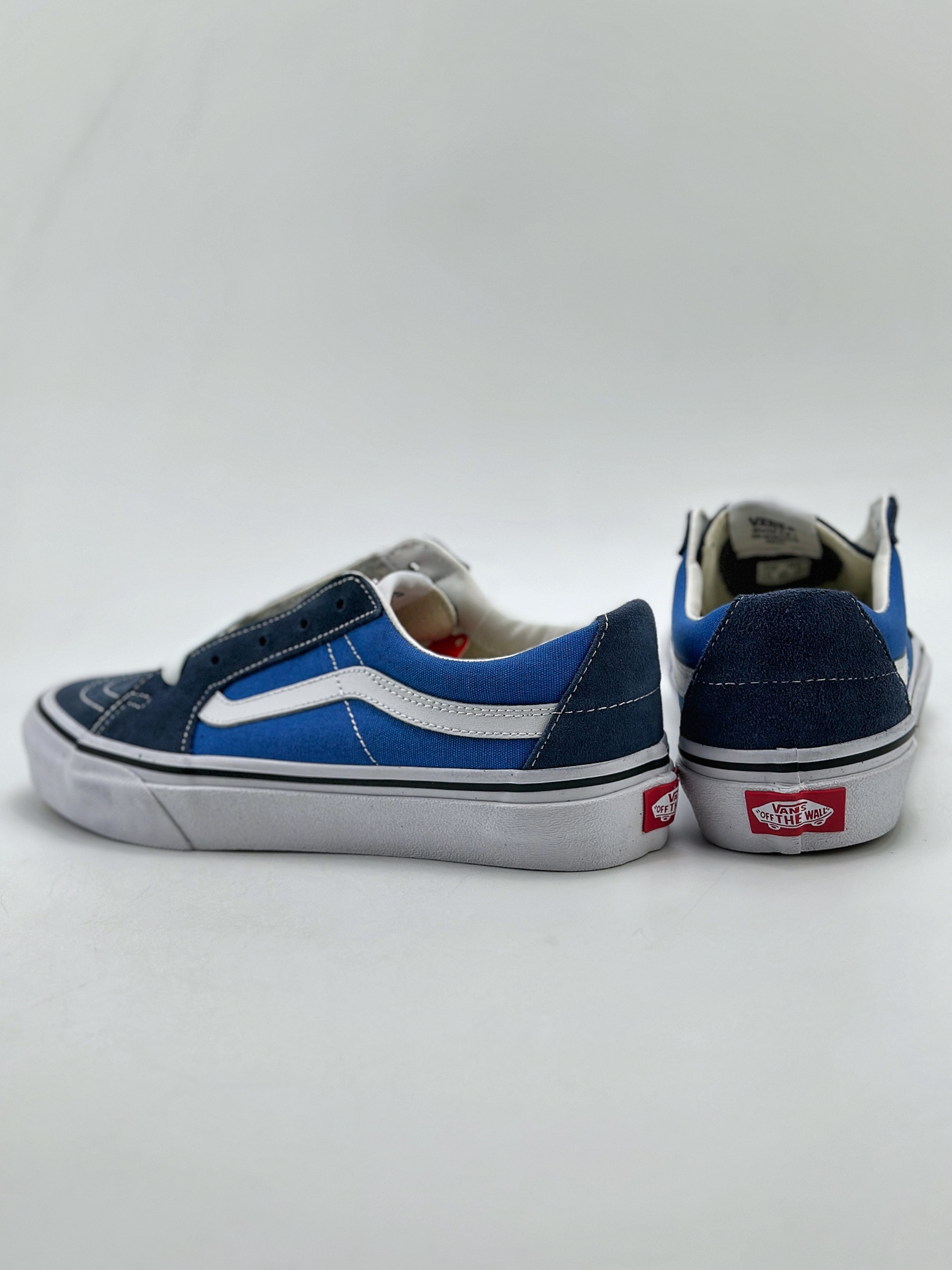 140 Vans Sk8-Low 海军蓝色 男女同款休闲防滑耐磨低帮板鞋