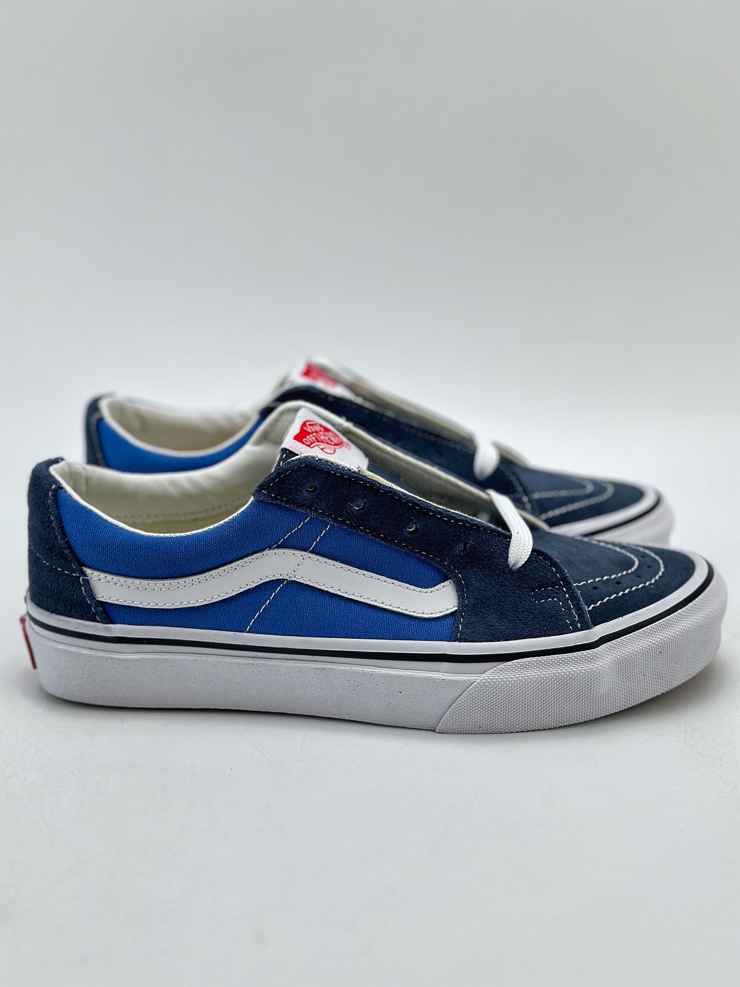 140 Vans Sk8-Low 海军蓝色 男女同款休闲防滑耐磨低帮板鞋