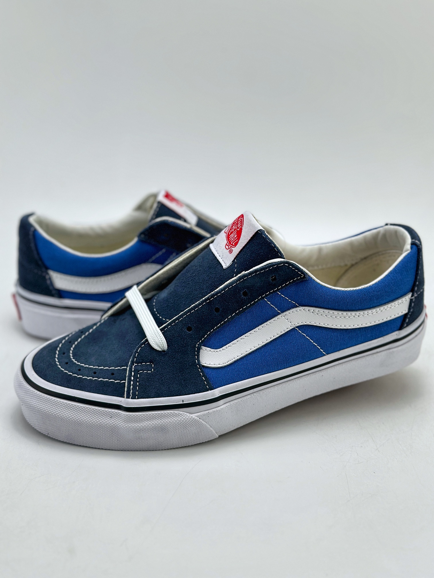 140 Vans Sk8-Low 海军蓝色 男女同款休闲防滑耐磨低帮板鞋