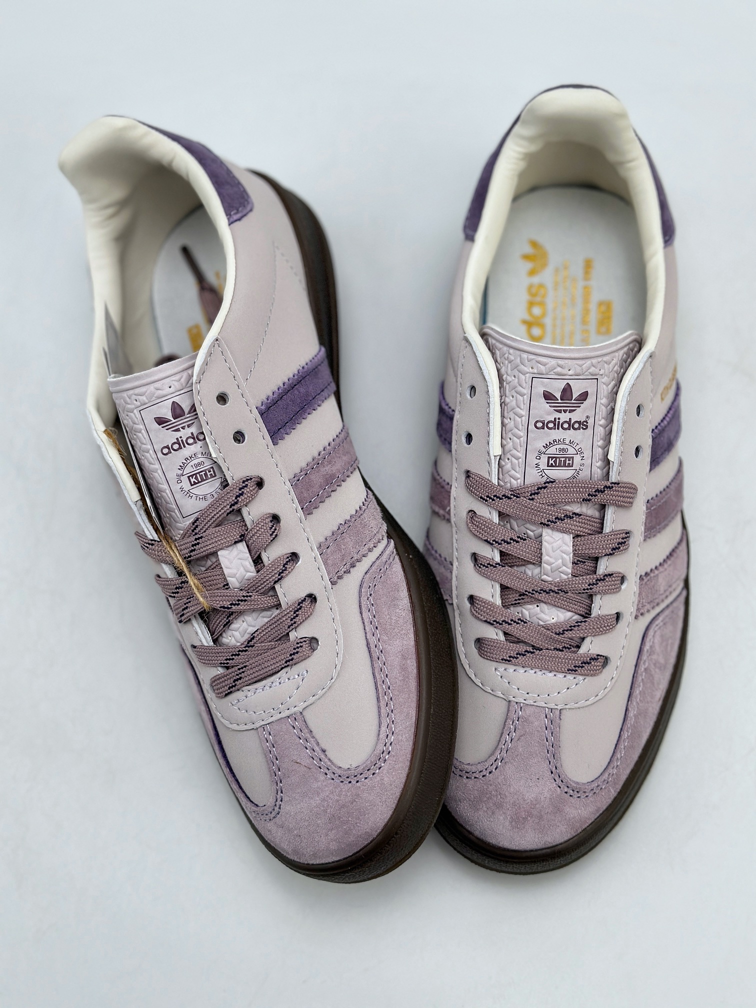 180 adidas Originals Gazelle INdoor x KITH 紫色 三叶草休闲防滑耐磨低帮板鞋 IH0120