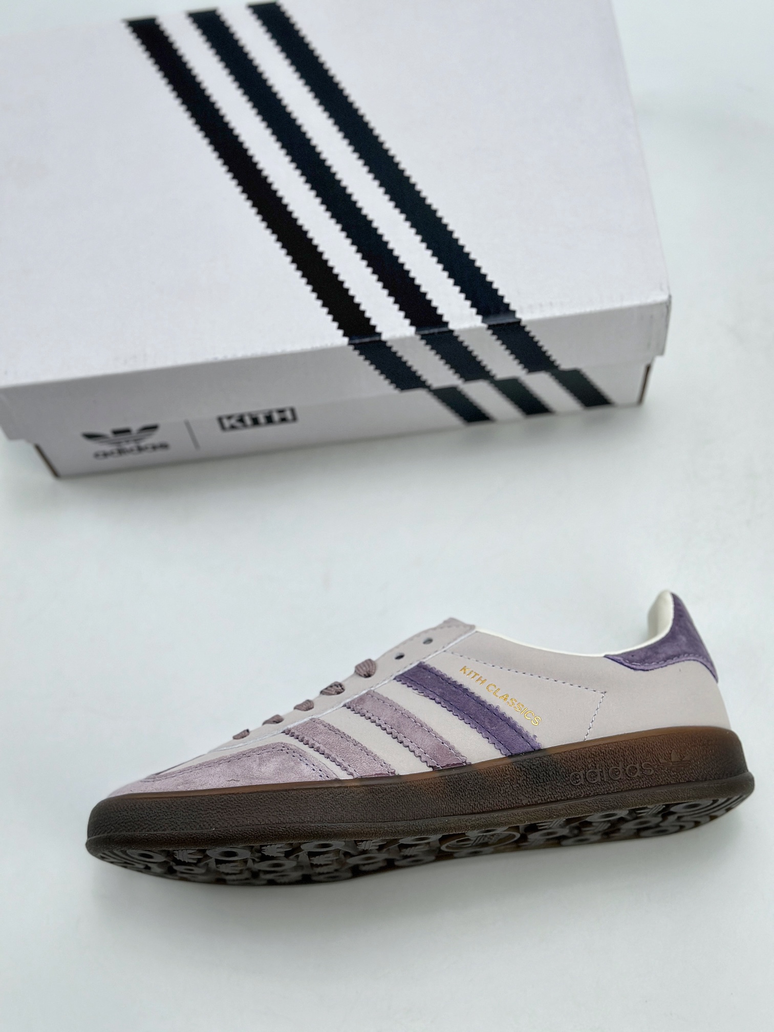 180 adidas Originals Gazelle INdoor x KITH 紫色 三叶草休闲防滑耐磨低帮板鞋 IH0120