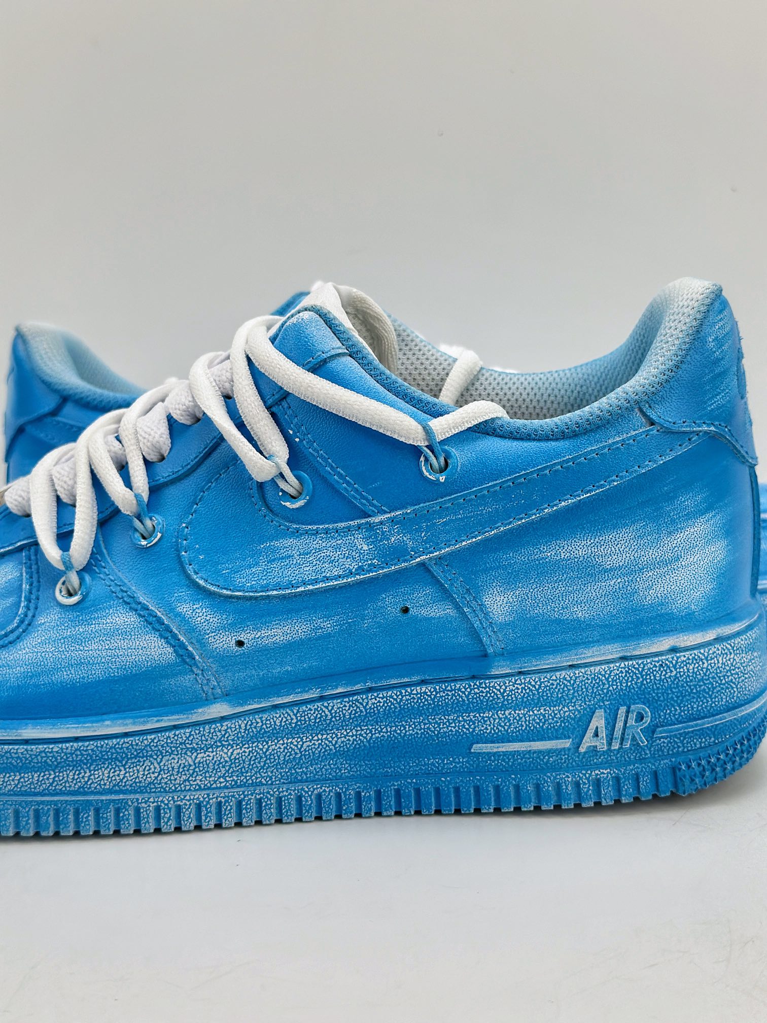 260 Nike Air Force 1 Low 07 手绘喷绘 蓝白 YY2024-929