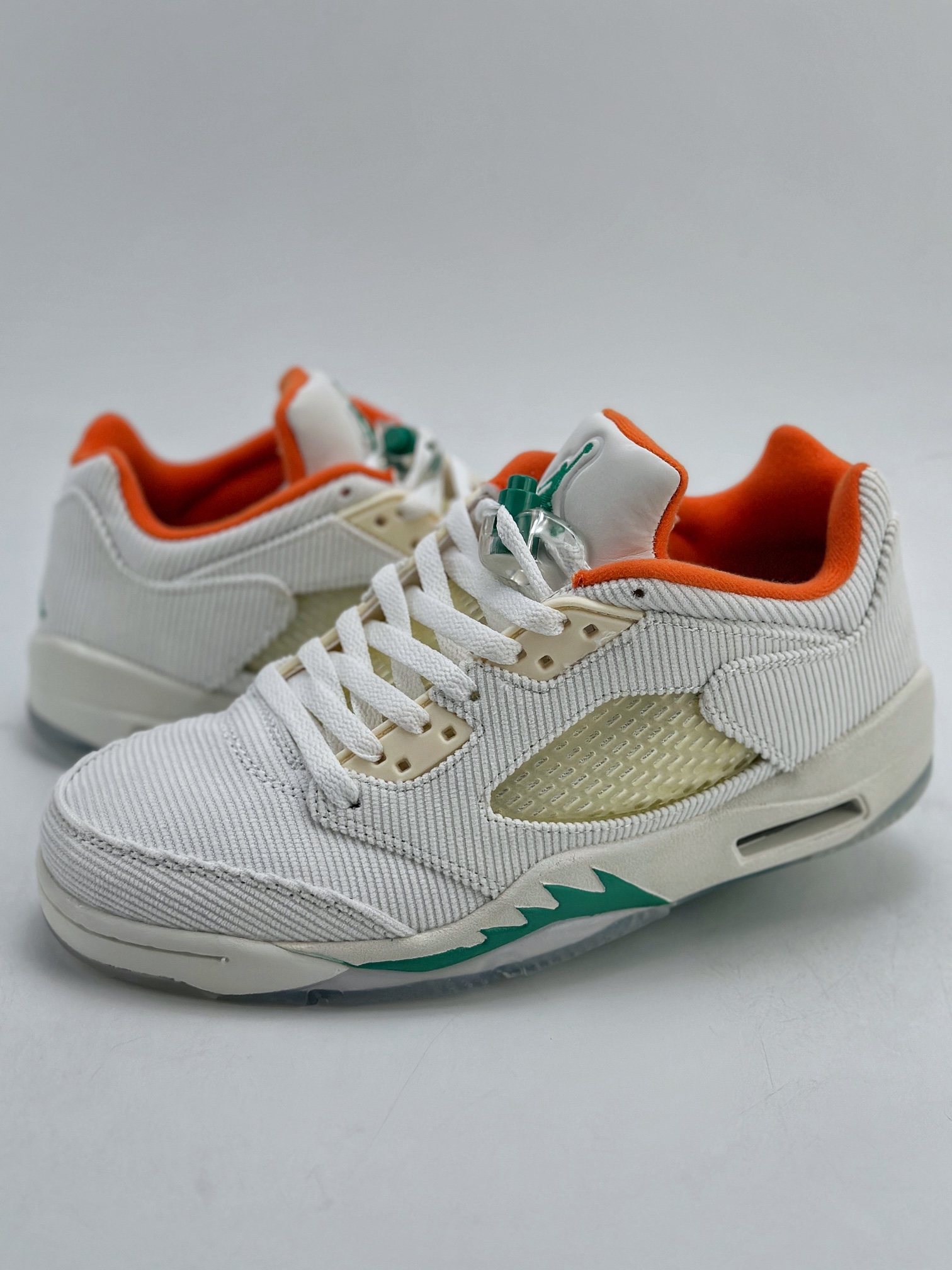 260 Air Jordan 5 Retro Low Golf 帆布白绿  CW4204-100