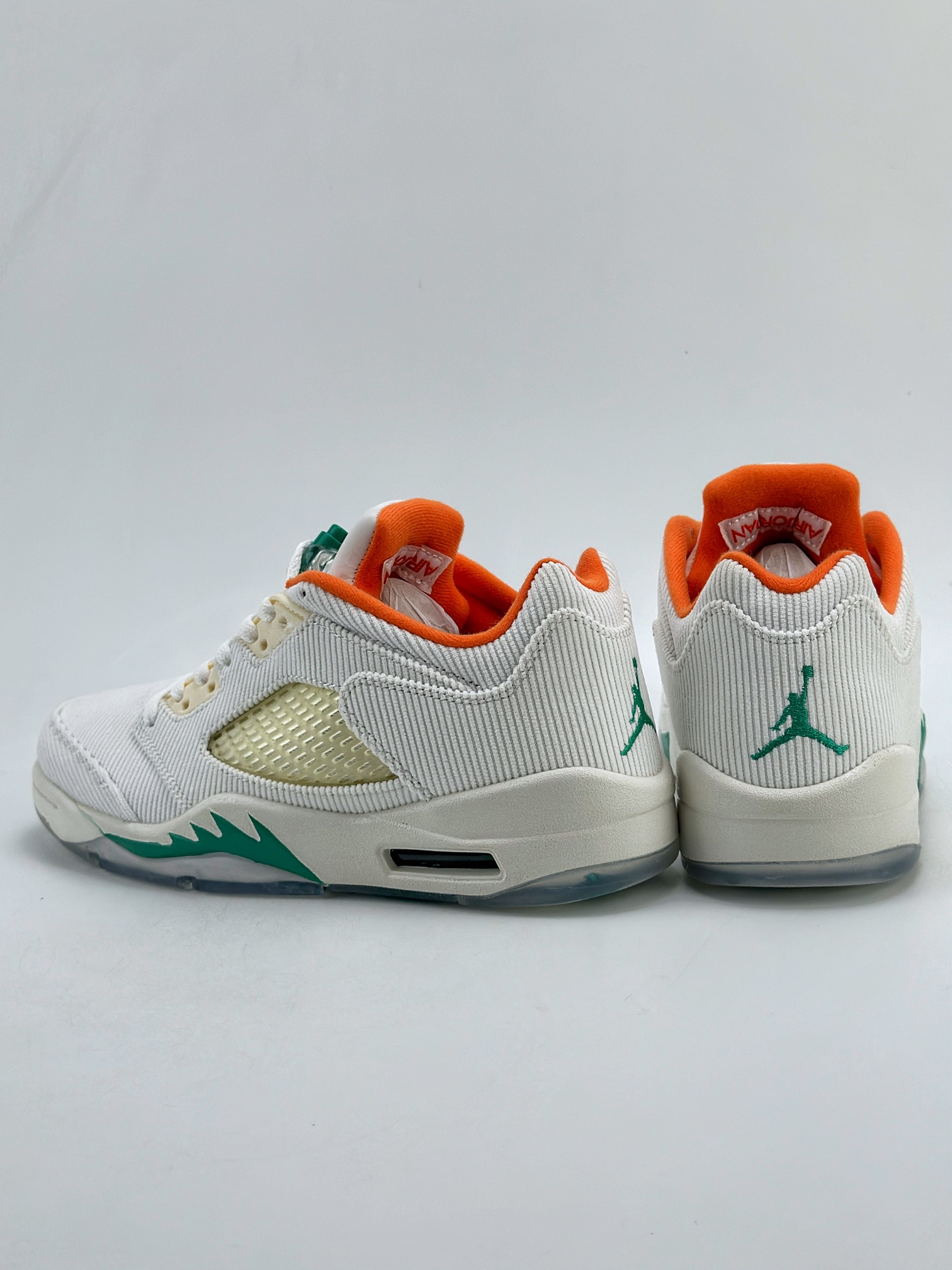 260 Air Jordan 5 Retro Low Golf 帆布白绿  CW4204-100