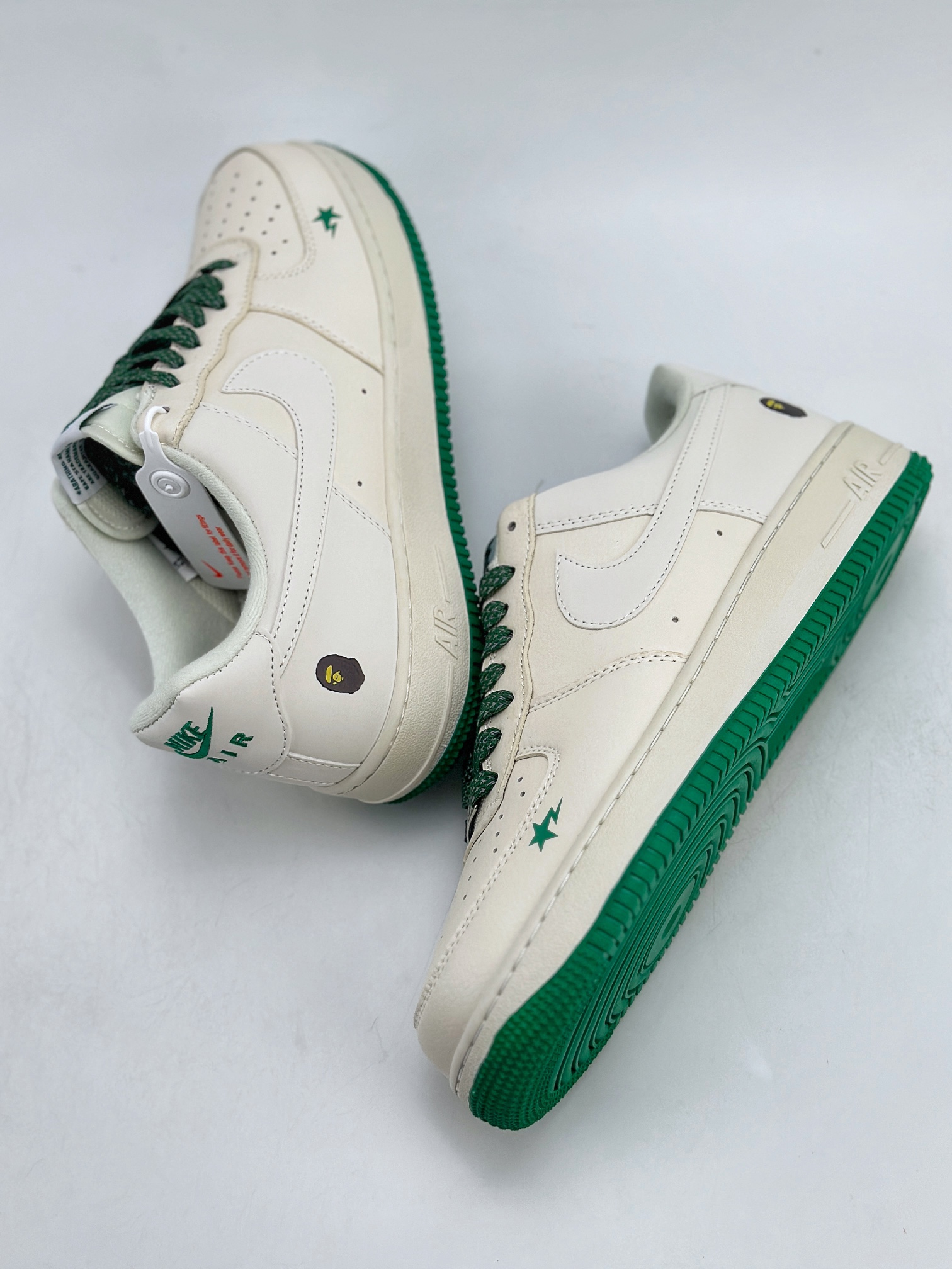 240 Nike Air Force 1 Low 07 x BAPE 白绿满天星 FG6688-102