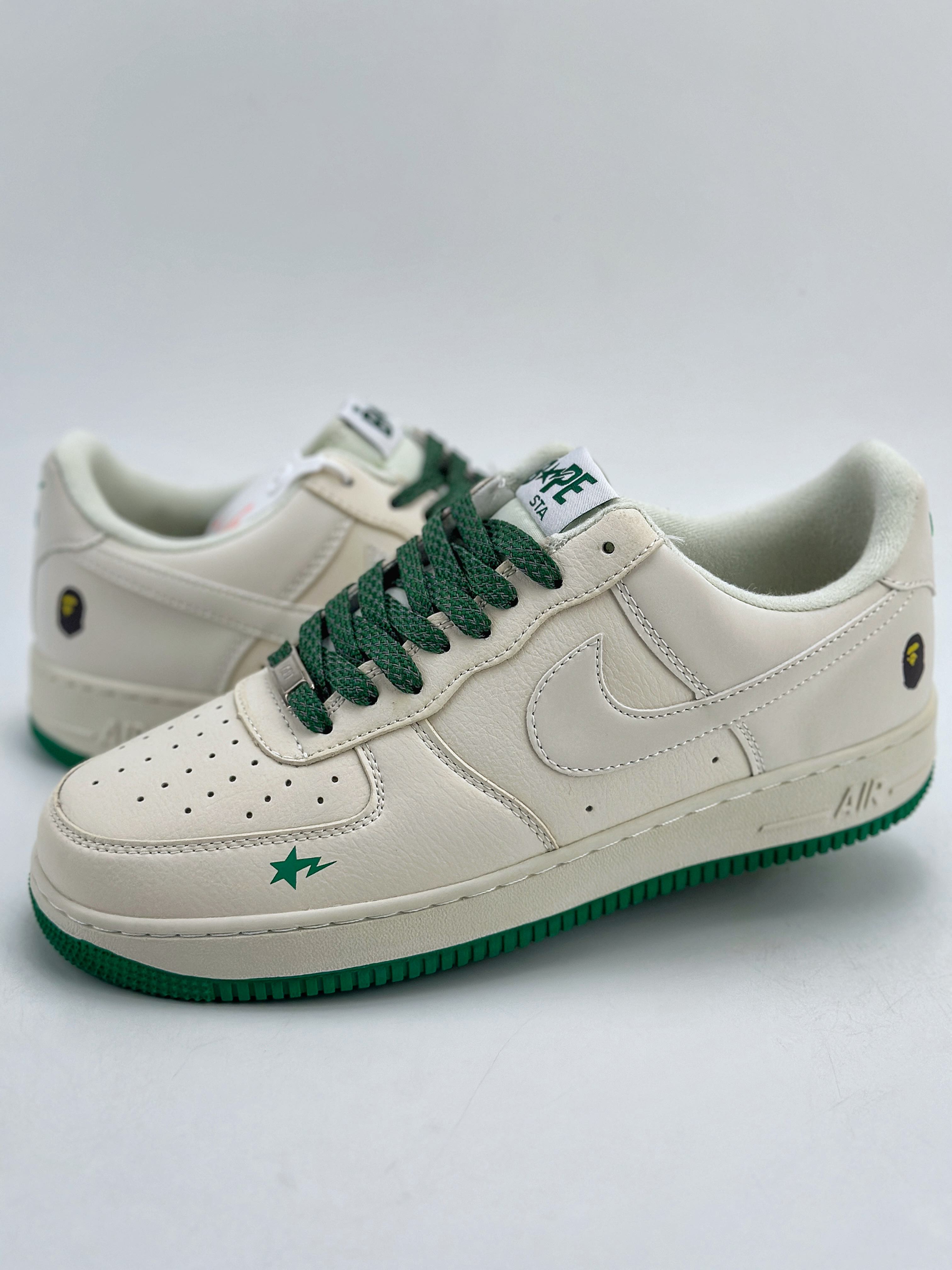 240 Nike Air Force 1 Low 07 x BAPE 白绿满天星 FG6688-102