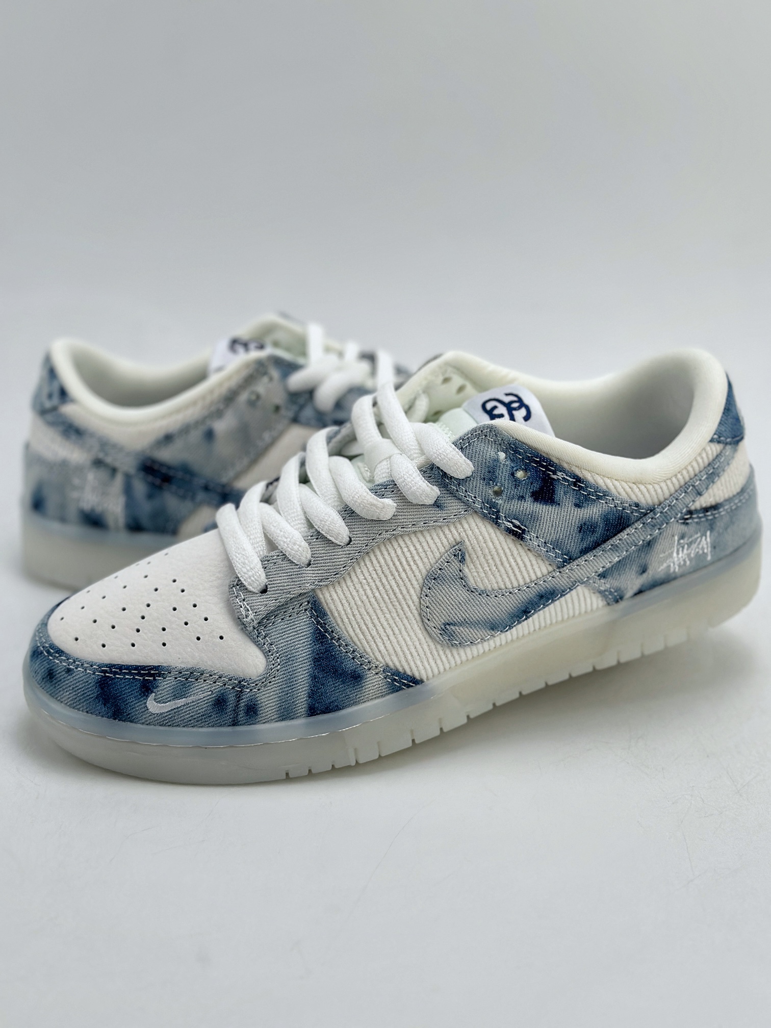 280 Nike SB Dunk Low x Stussy 白蓝牛仔布 JH8039-937