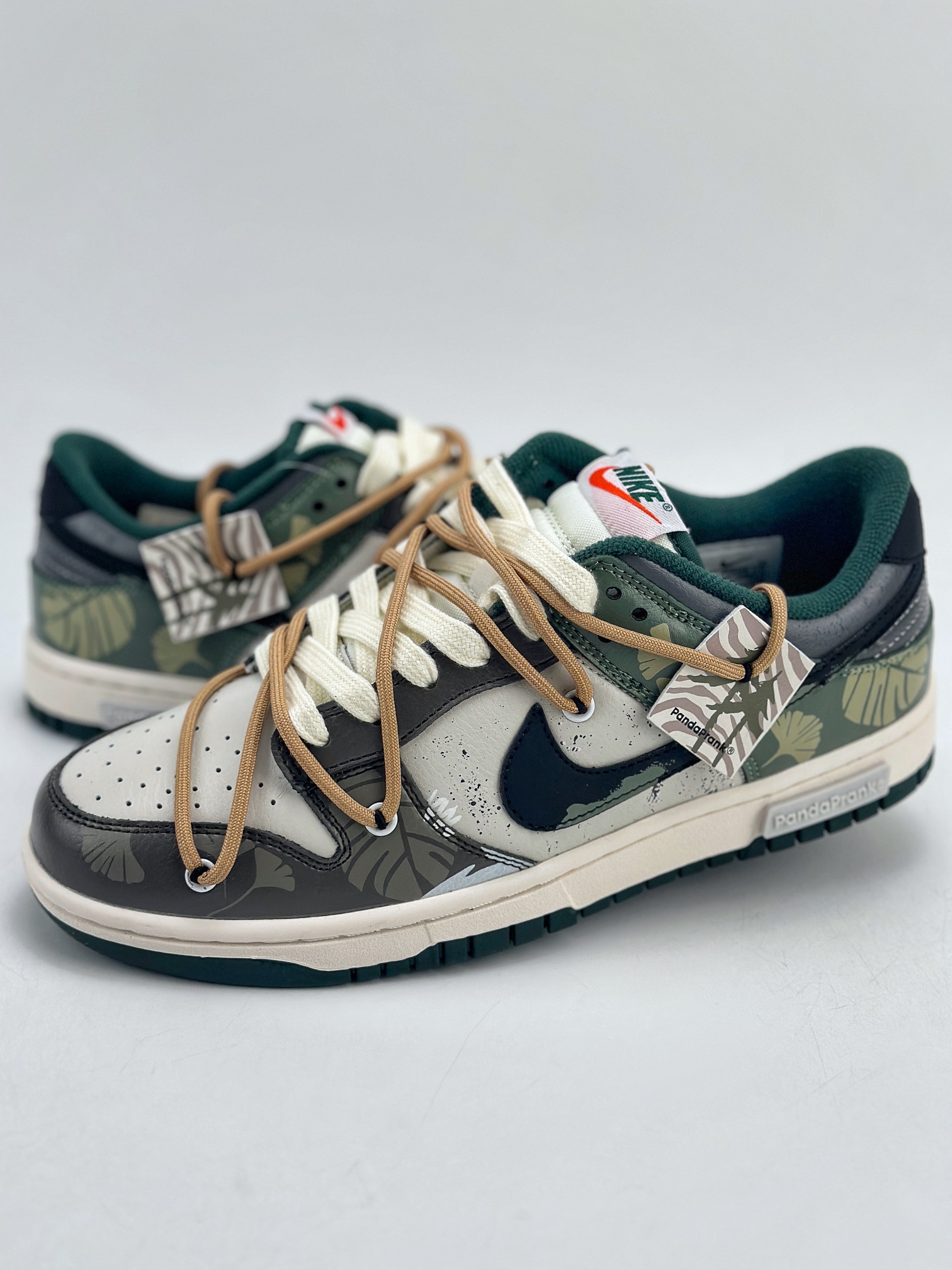 280 Nike SB Dunk Low 熊猫恶作剧 丛林穿越 绿野浮渊 FD0350-133