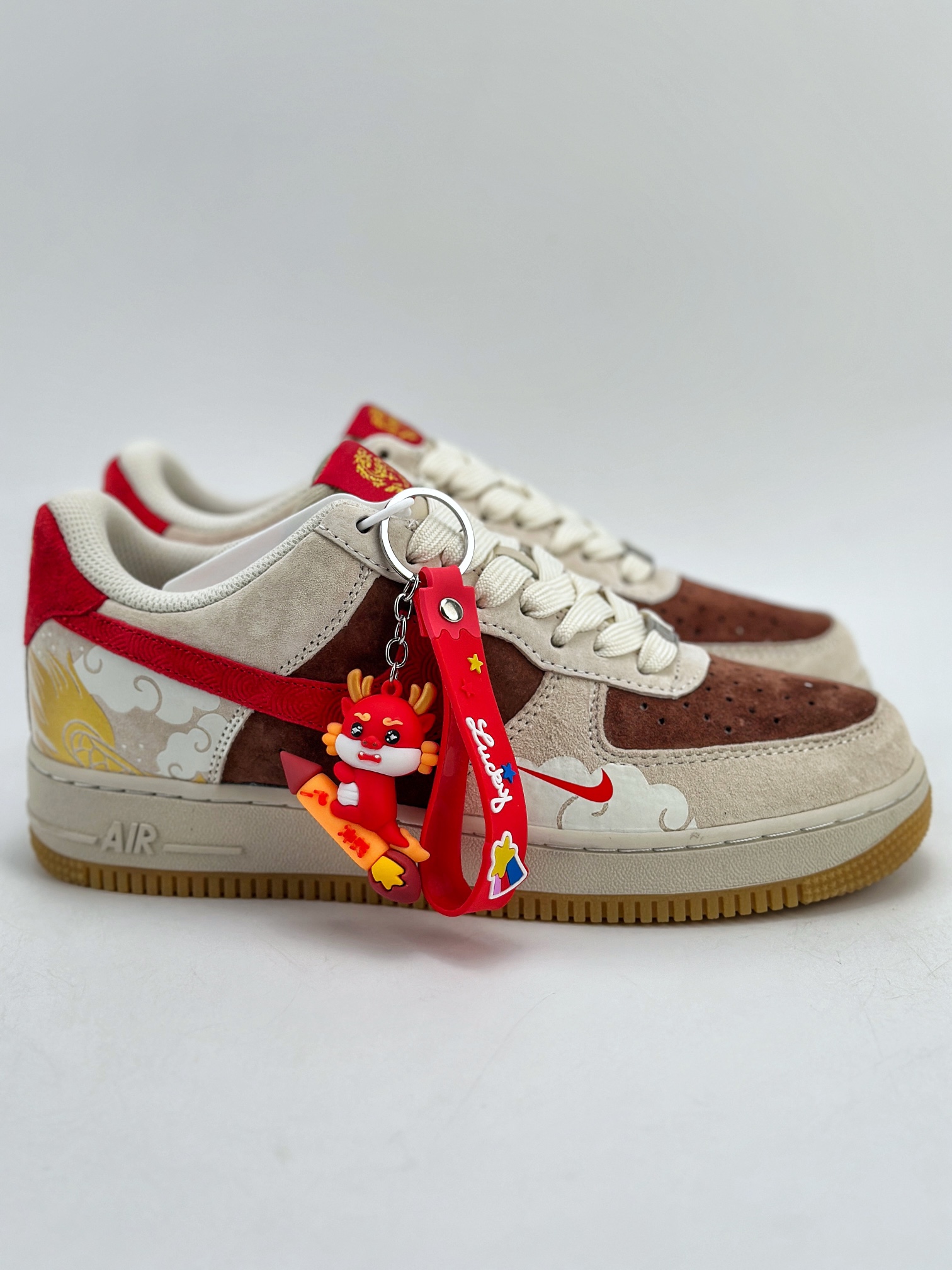 200 Nike Air Force 1 Low 07 龙年限定 灰红棕 腾云驾雾 LN6239-840