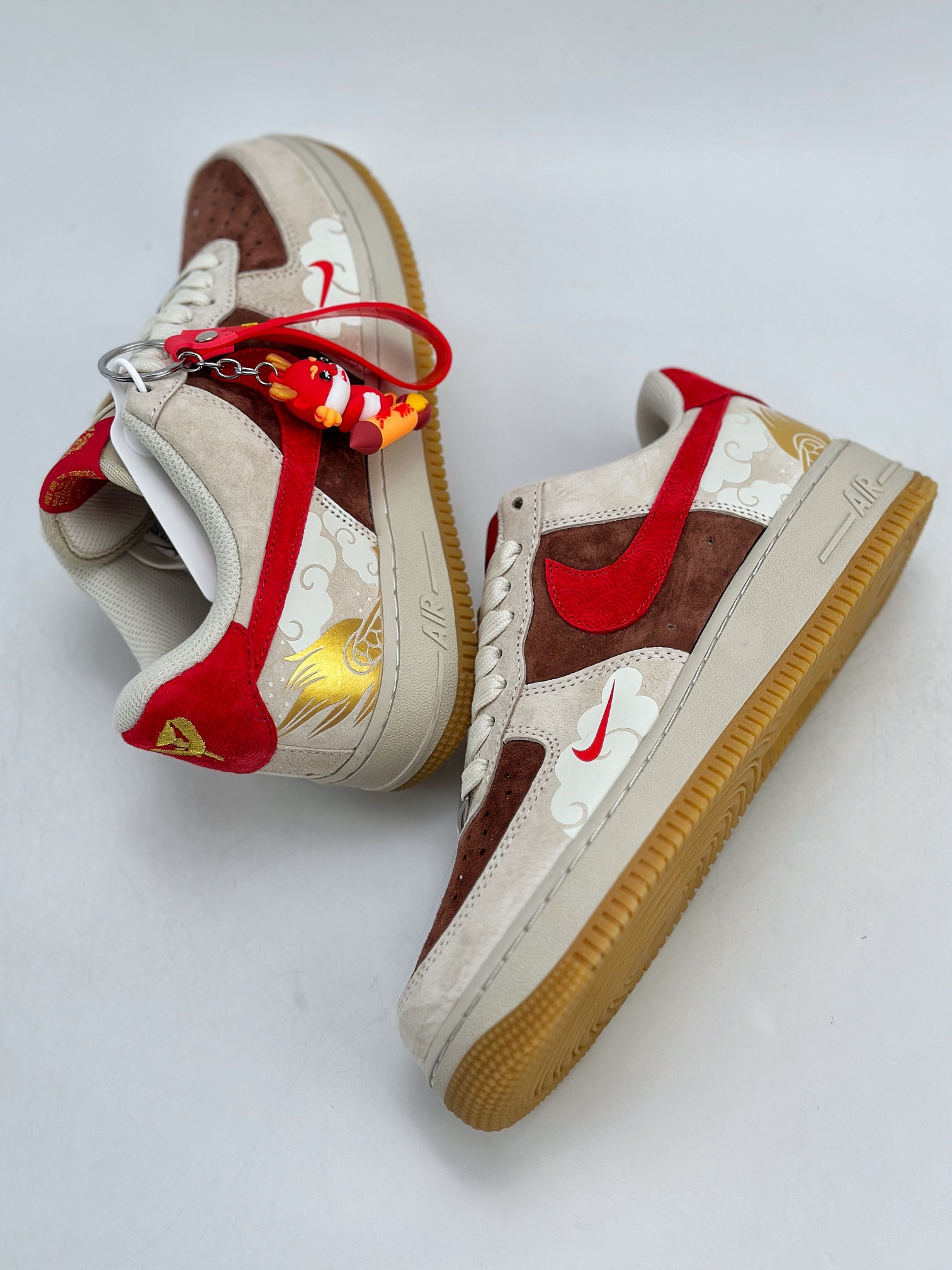 200 Nike Air Force 1 Low 07 龙年限定 灰红棕 腾云驾雾 LN6239-840