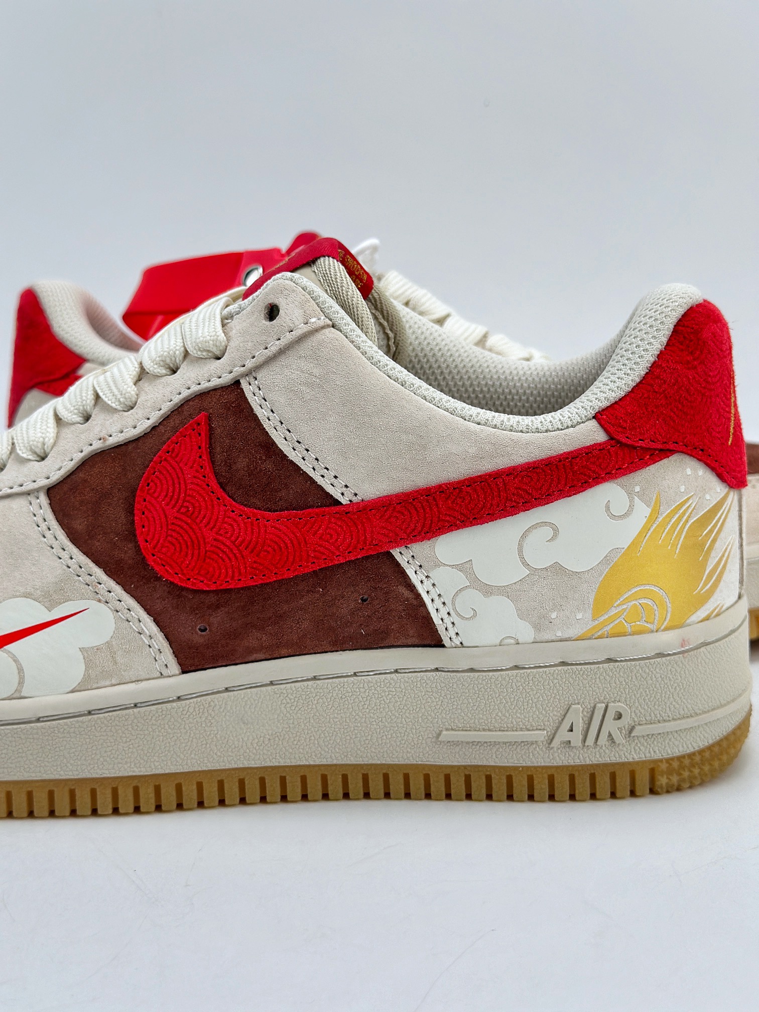 200 Nike Air Force 1 Low 07 龙年限定 灰红棕 腾云驾雾 LN6239-840