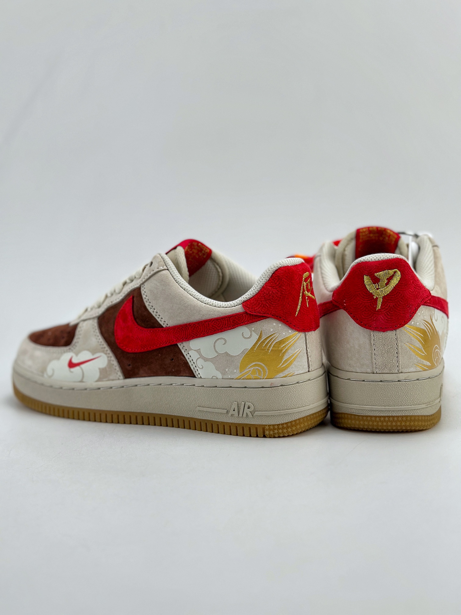 200 Nike Air Force 1 Low 07 龙年限定 灰红棕 腾云驾雾 LN6239-840