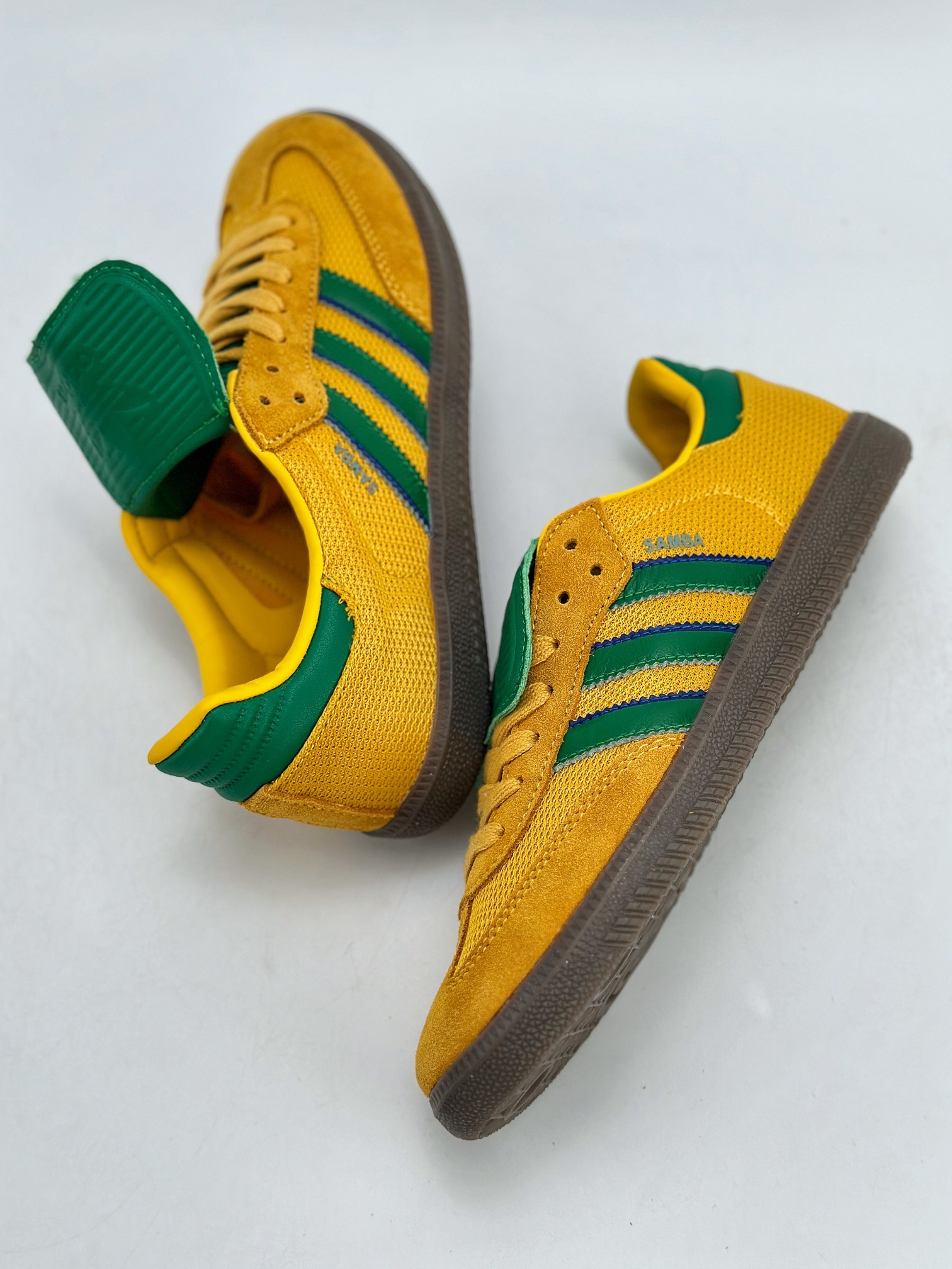 140 adidas originals Samba WB PONY TONAL 黄绿 IE9165