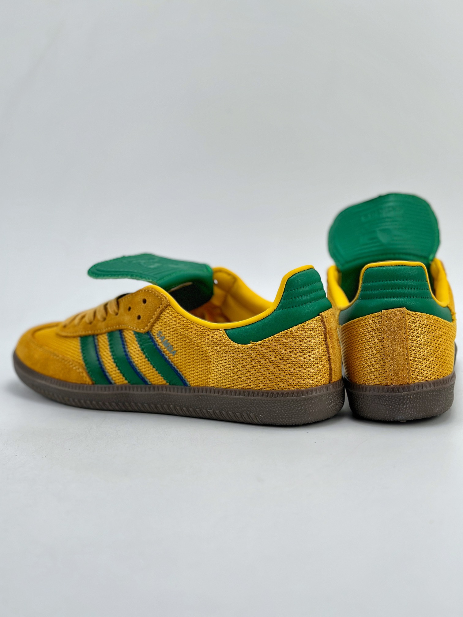 140 adidas originals Samba WB PONY TONAL 黄绿 IE9165