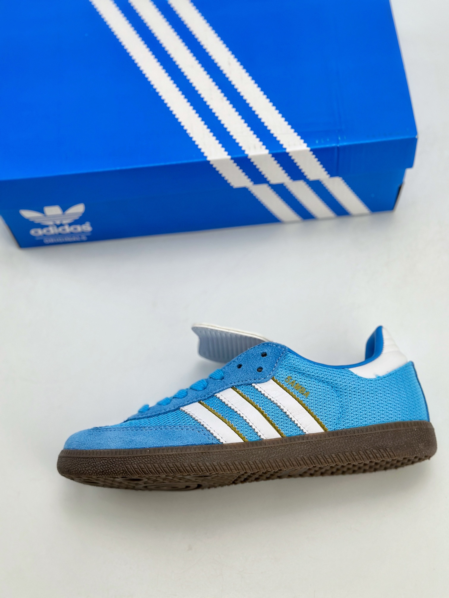 150 adidas originals Samba WB PONY TONAL 蓝白 IE9170