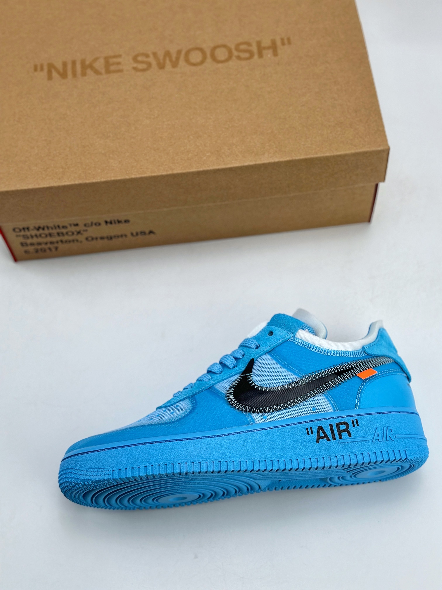 280 Nike Air Force 1 Low 07 x OFF-WHITE 联名蓝 AO4606-400