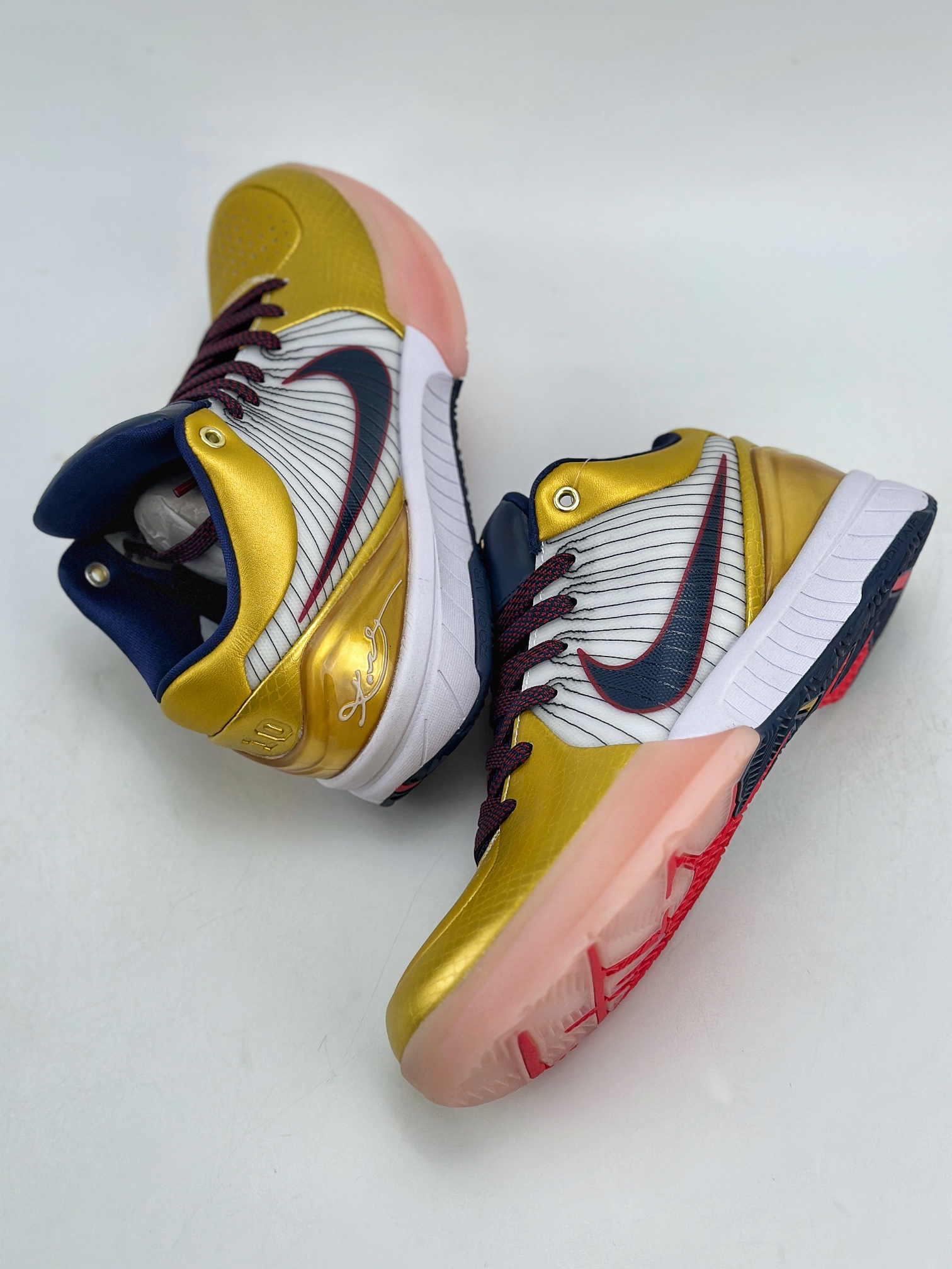 270 NK Zoom Kobe 4 Gold Medal 科比4代 实战篮球鞋  CQ3869-107