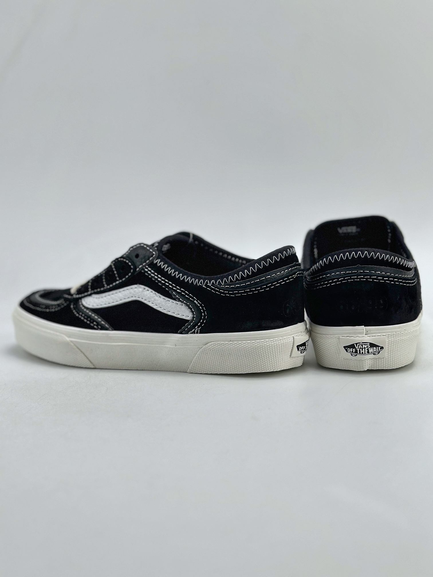 160 Vans范斯官方 Rowley Classics 经典黑色/粉色复古潮流板鞋