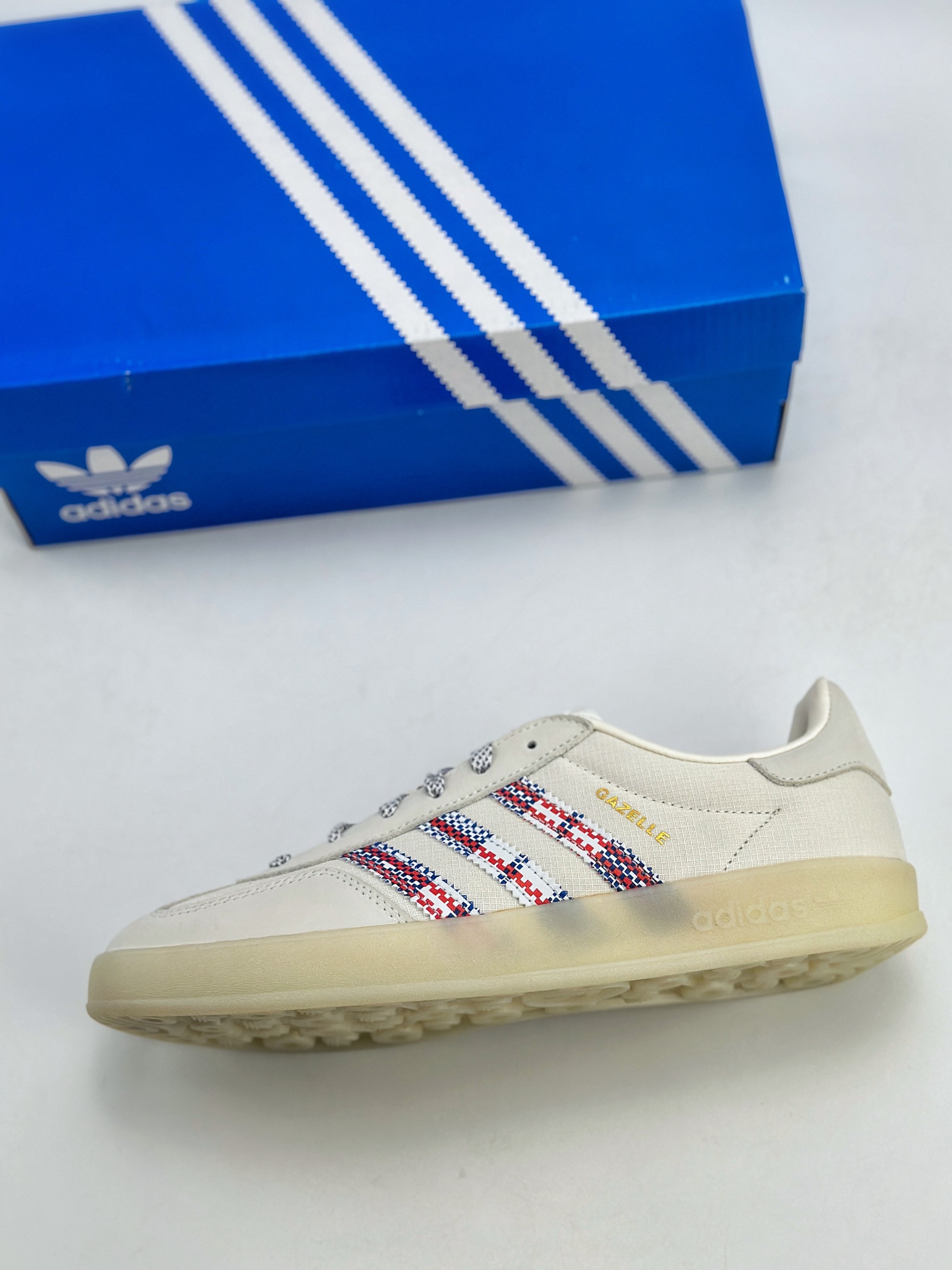 170 adidas Originals Gazelle INdoor x Alwayth 白 三叶草休闲防滑耐磨低帮板鞋 IH7608