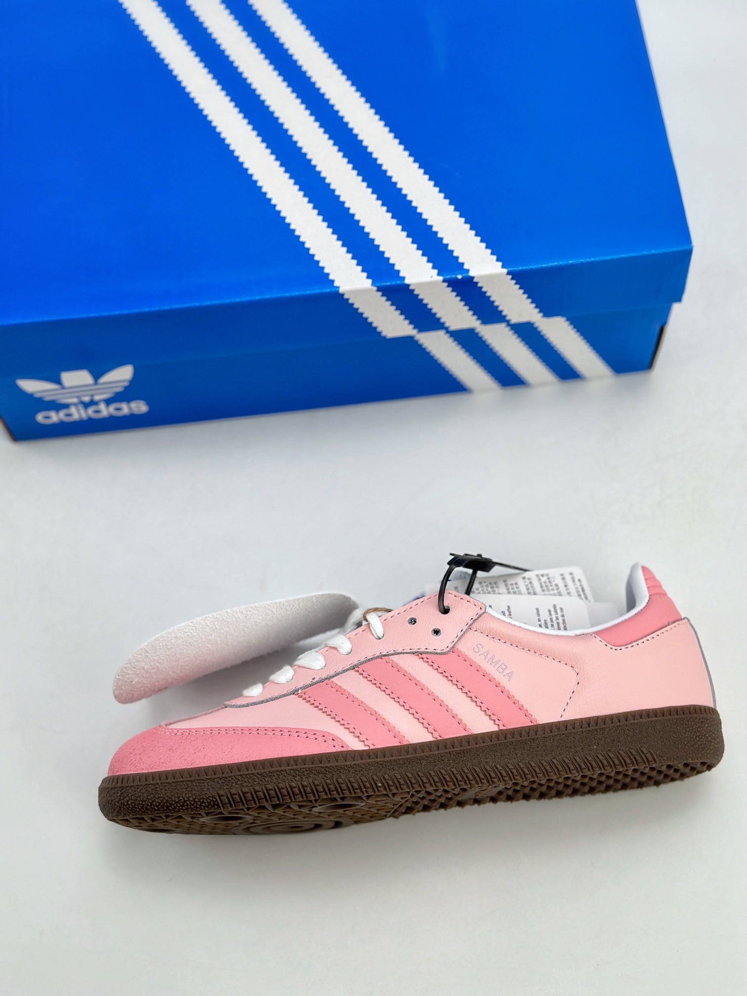 220 adidas originals Samba OG 粉 复古经典轻便板鞋  IG1024