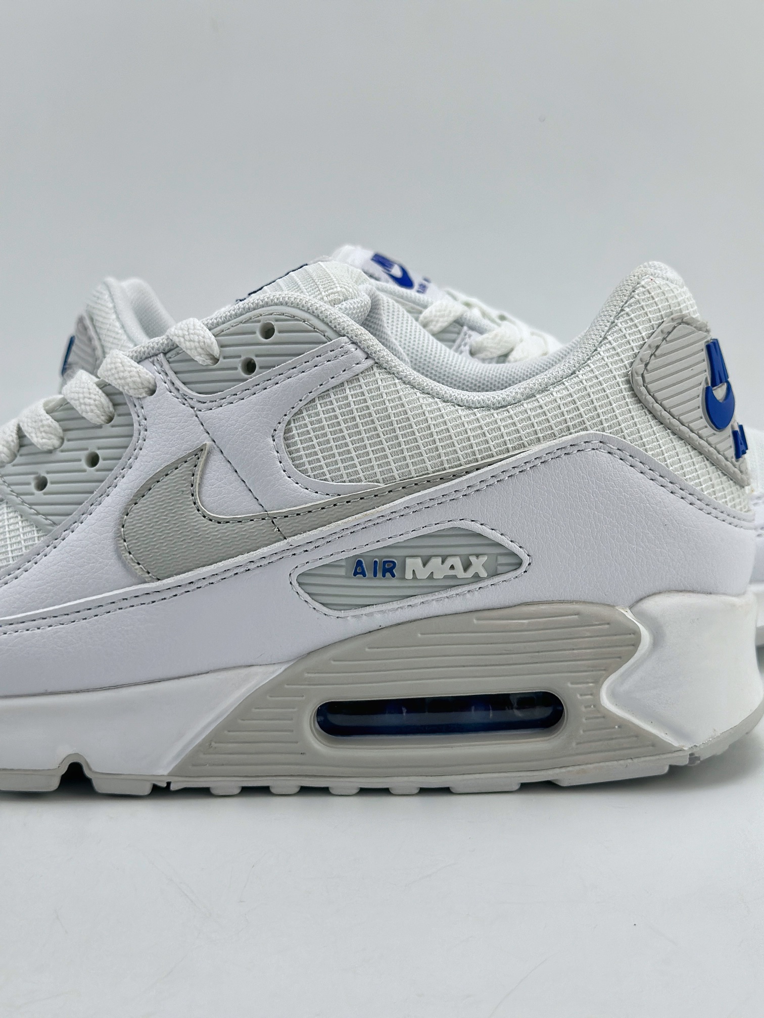 190 Nike Air Max 90 ”Photo Blue” 纯白 复古耐磨低帮跑步鞋 FZ7186-100