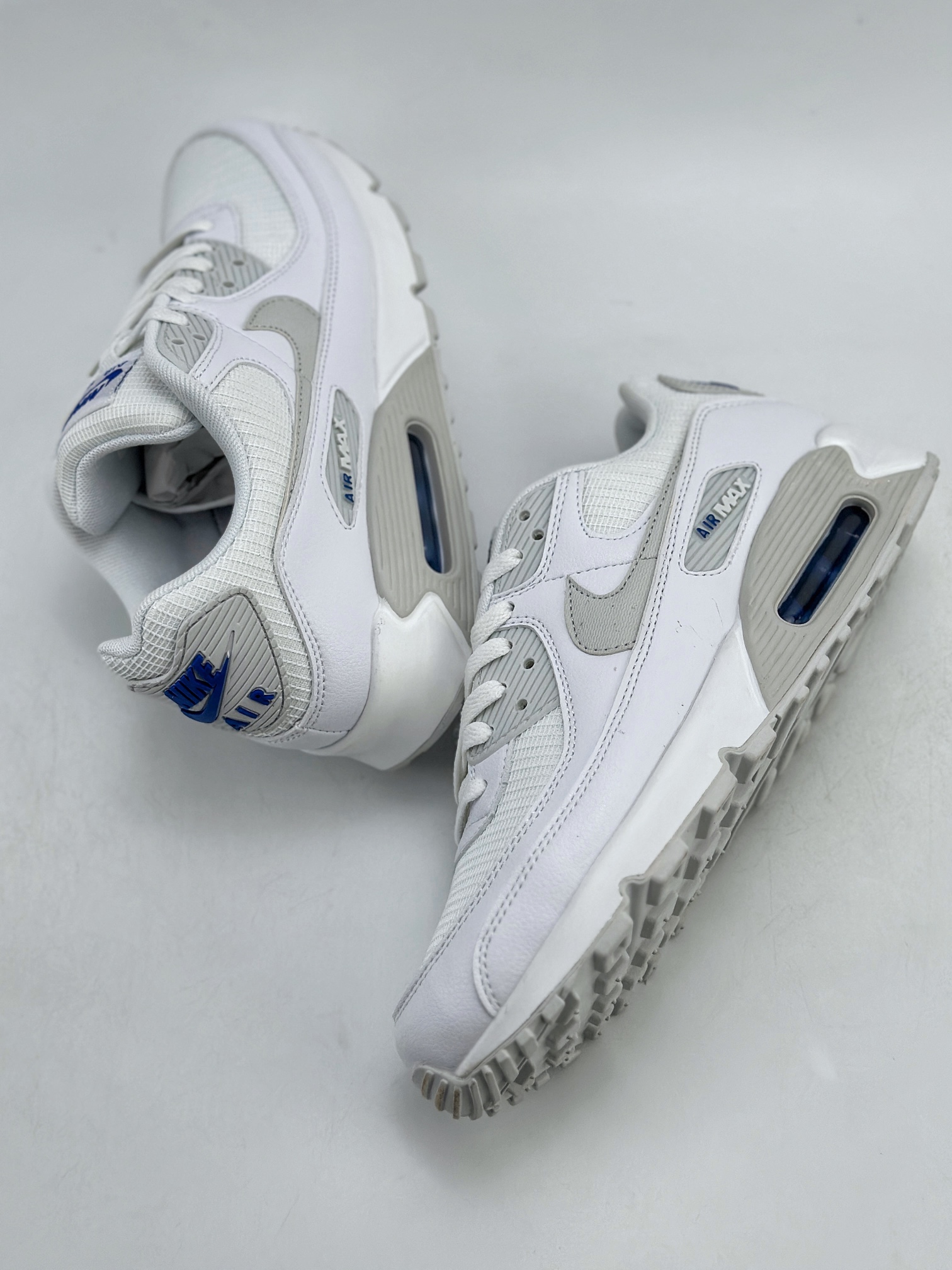 190 Nike Air Max 90 ”Photo Blue” 纯白 复古耐磨低帮跑步鞋 FZ7186-100