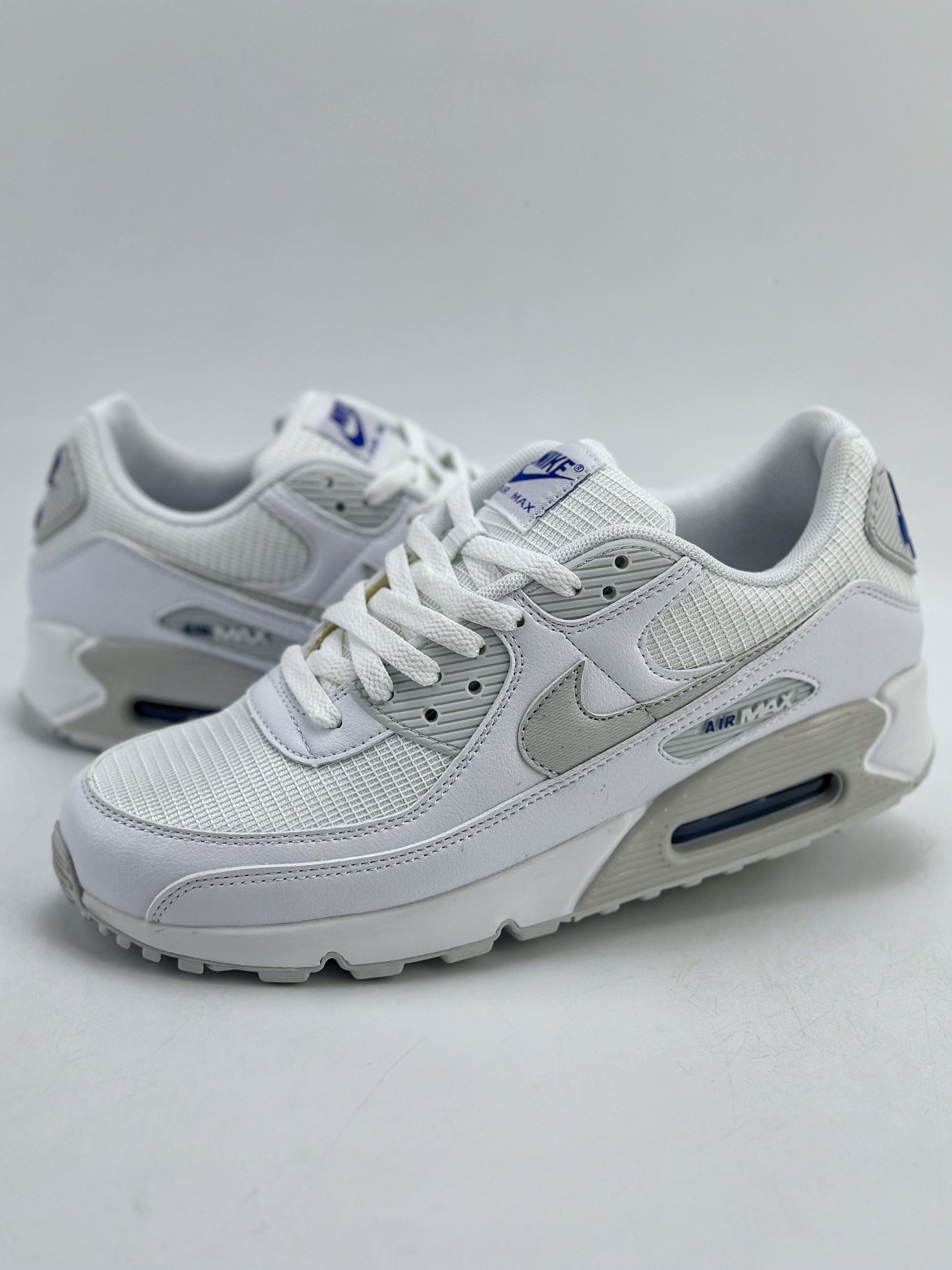 190 Nike Air Max 90 ”Photo Blue” 纯白 复古耐磨低帮跑步鞋 FZ7186-100