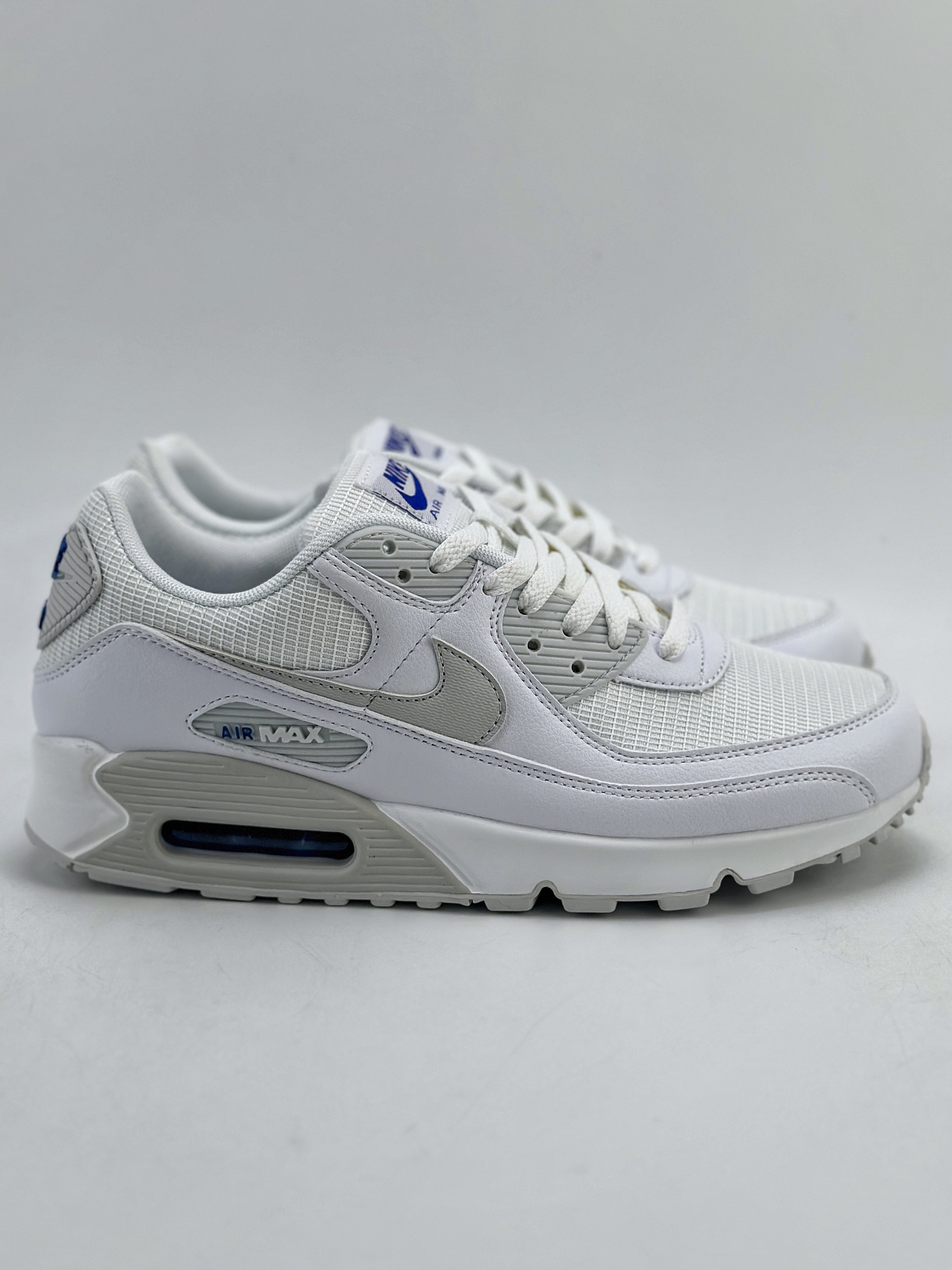 190 Nike Air Max 90 ”Photo Blue” 纯白 复古耐磨低帮跑步鞋 FZ7186-100