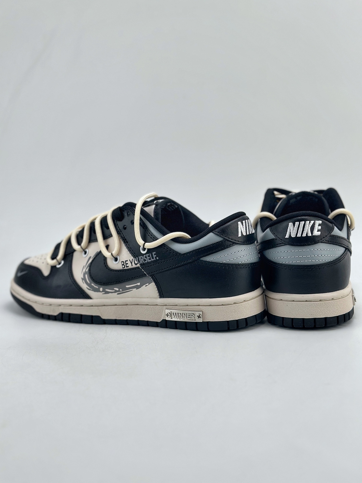 240 Nike SB Dunk Low 速度与激情 做旧氧化 金属朋克 黑白金 DD1391-100