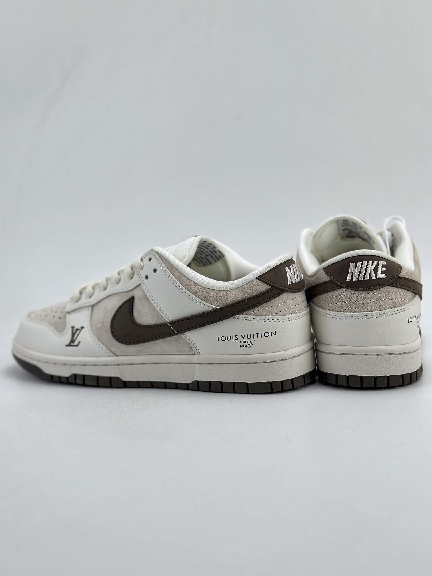 180 NIKE SB Dunk Low x Louis Vuitton 白棕 LV6188-001