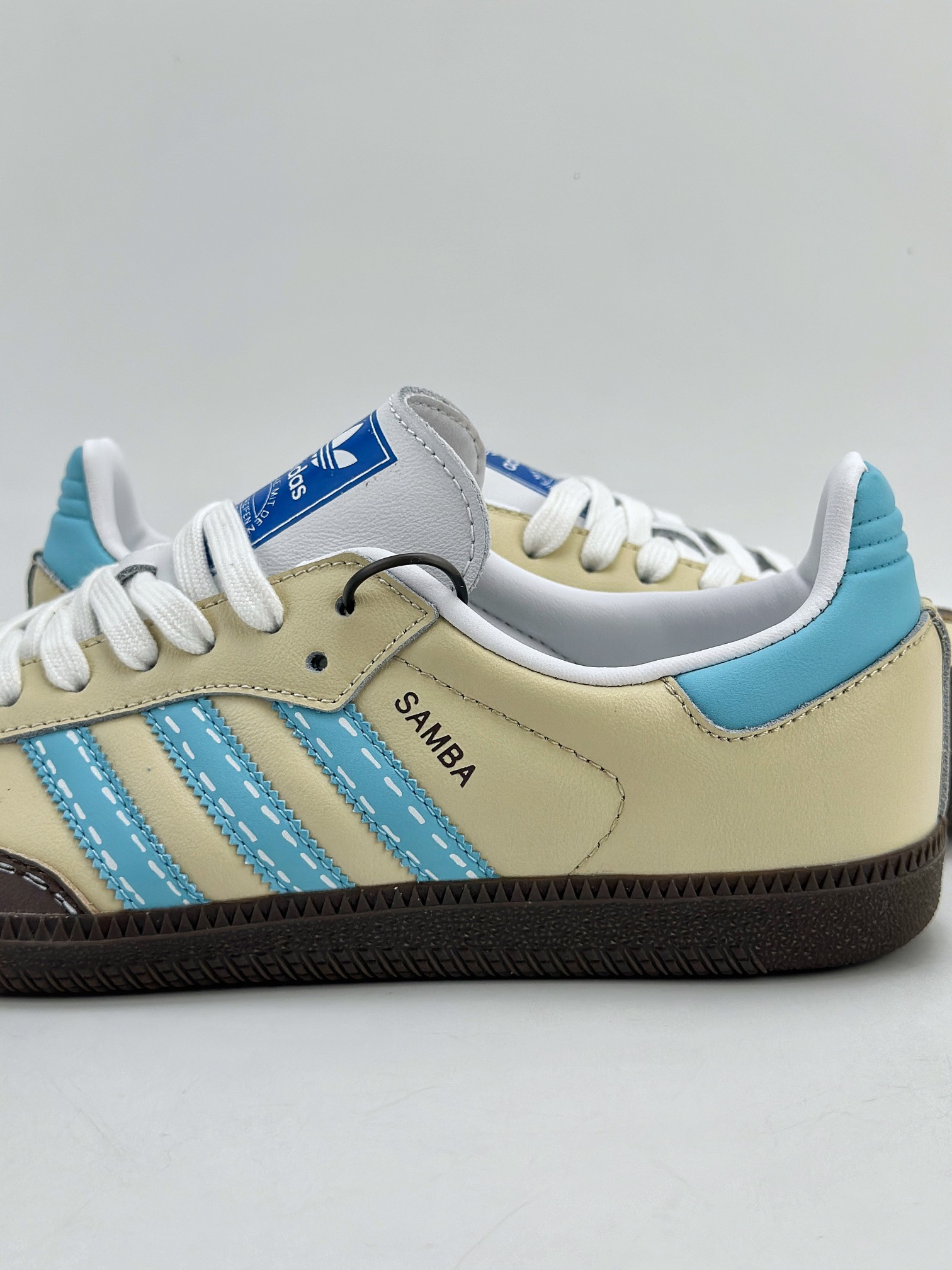 220 adidas originals Samba OG 黄蓝棕 复古经典轻便板鞋 IG1024