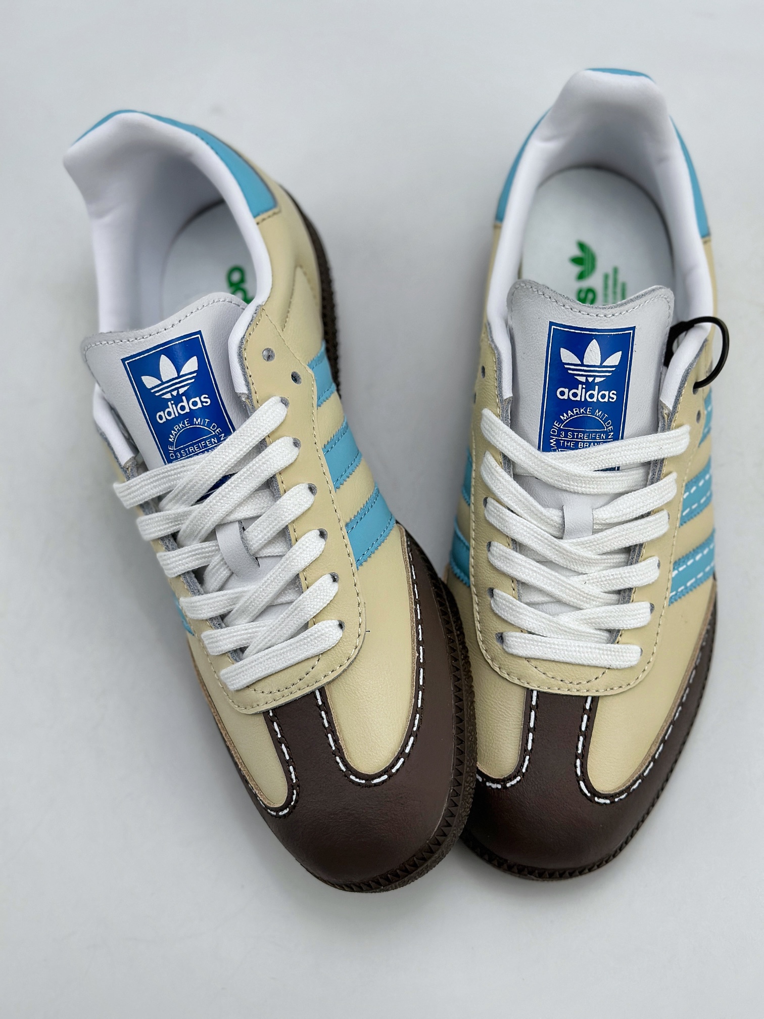 220 adidas originals Samba OG 黄蓝棕 复古经典轻便板鞋 IG1024