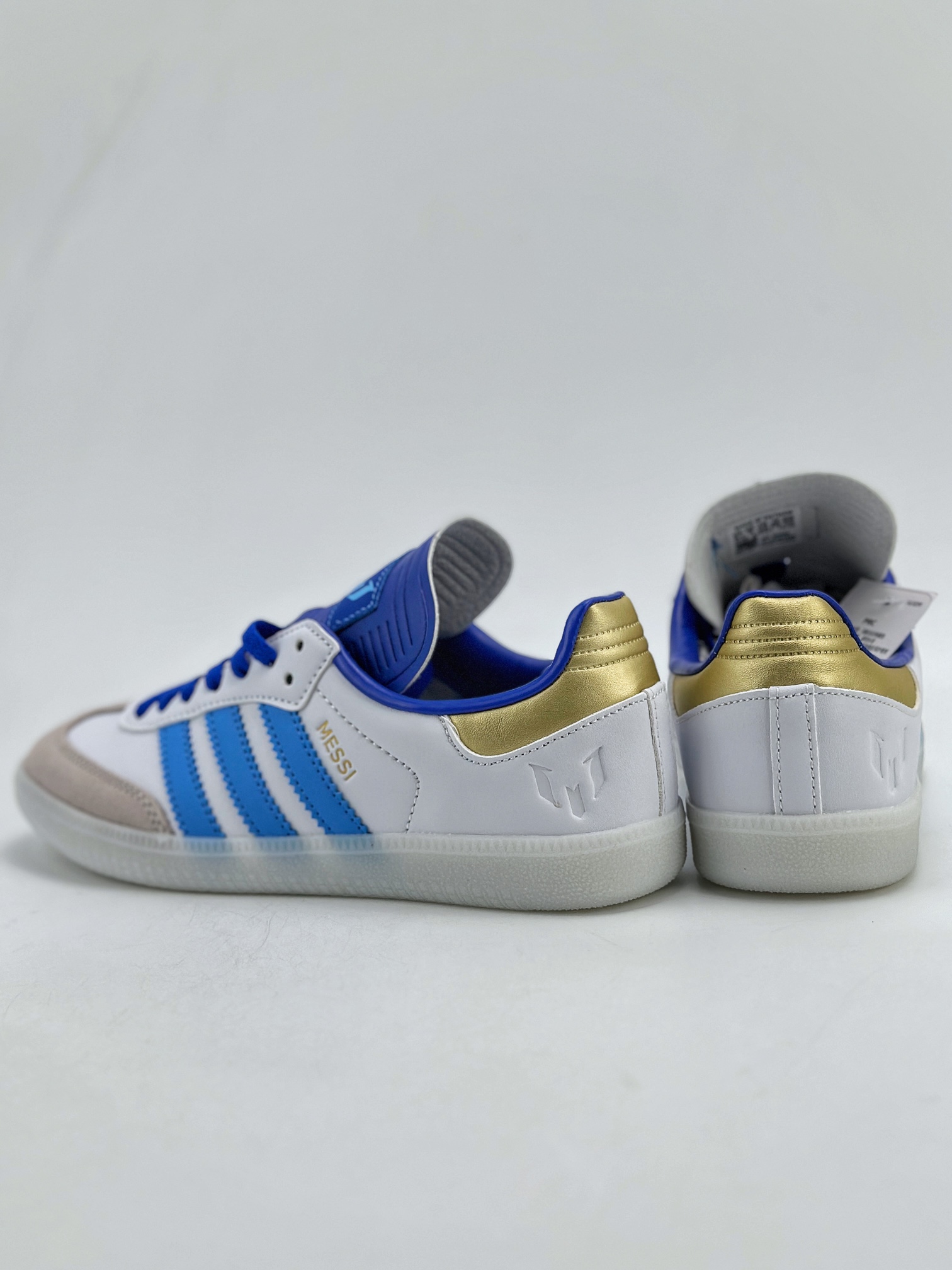 150 adidas originals Samba x LIONEL MESSI 白蓝灰 ID3550