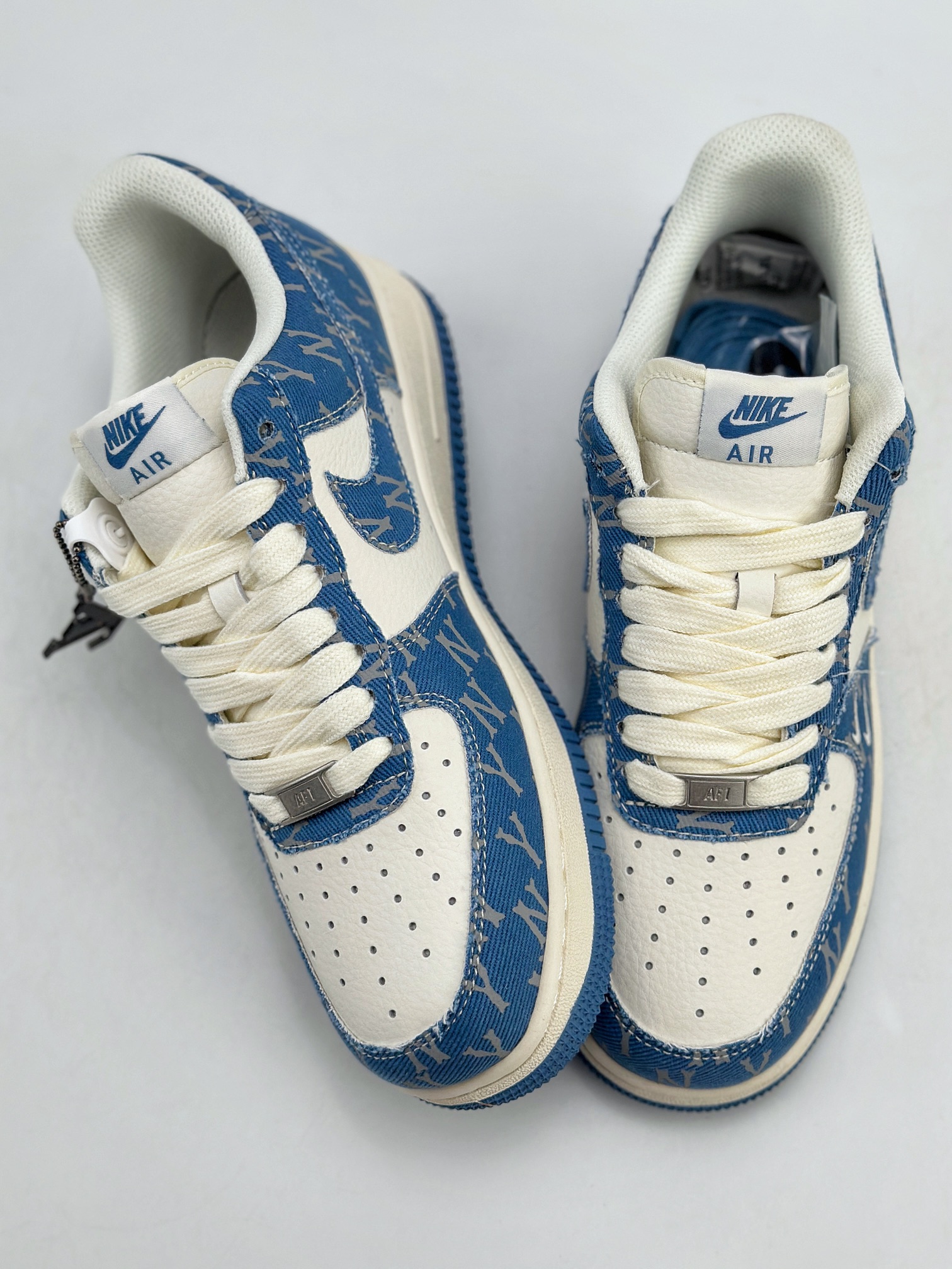 260 Nike Air Force 1 Low 07 x MLB 白蓝牛仔布 HD1968-028