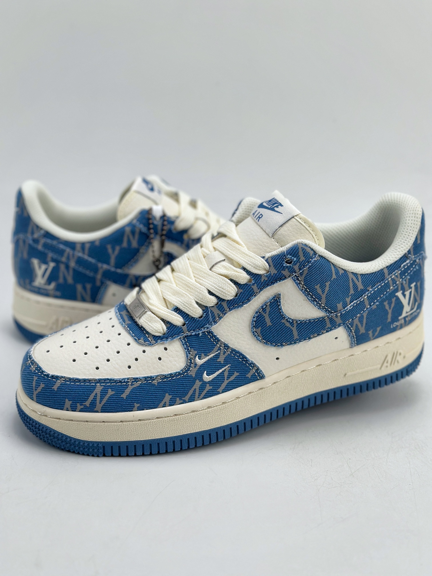 260 Nike Air Force 1 Low 07 x MLB 白蓝牛仔布 HD1968-028