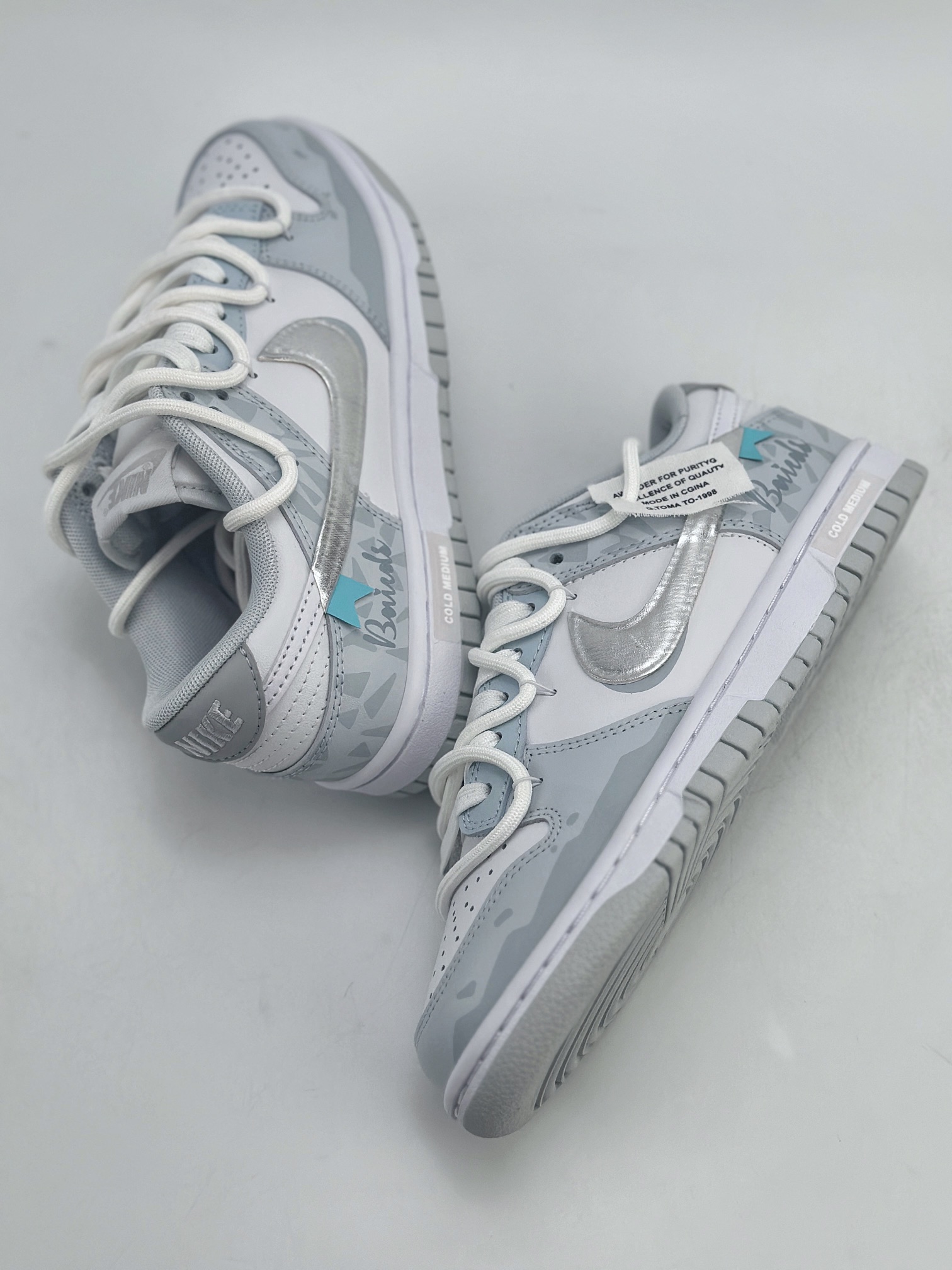 240 Nike SB Dunk Low 白银 解构 浅灰蓝 HF0730-160