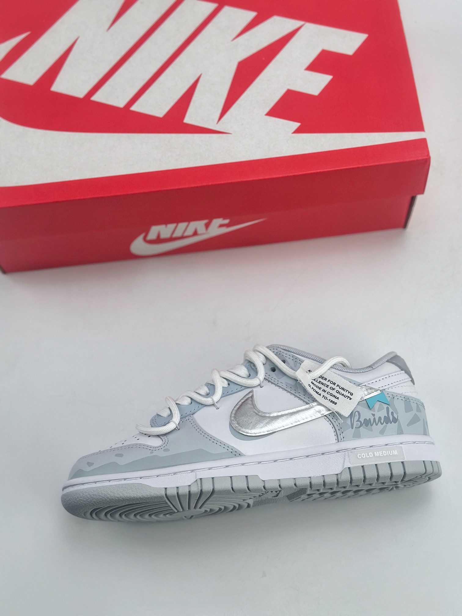 240 Nike SB Dunk Low 白银 解构 浅灰蓝 HF0730-160
