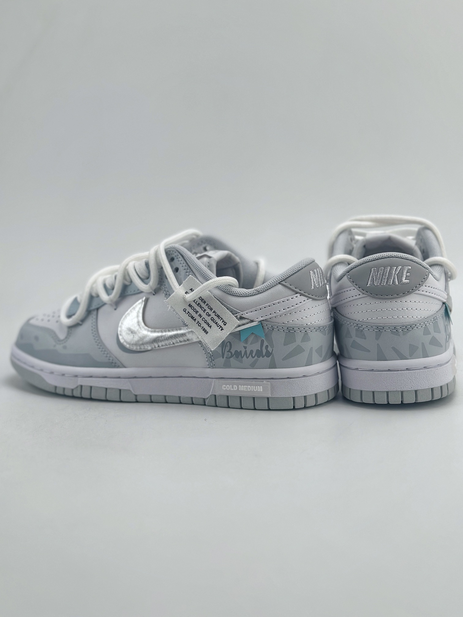 240 Nike SB Dunk Low 白银 解构 浅灰蓝 HF0730-160