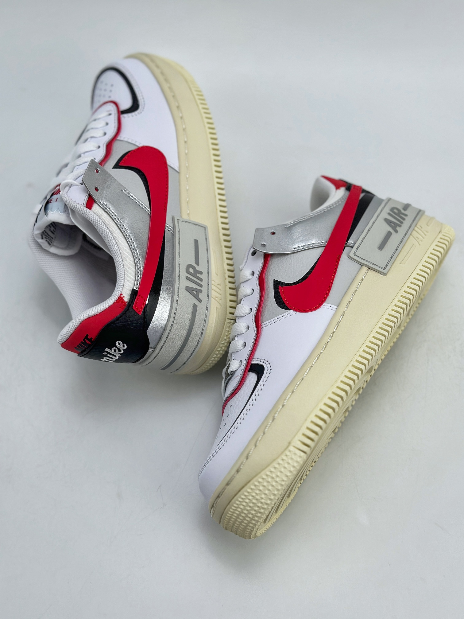 180 Nike Air Force 1 Low 07 Shadow 马卡龙 白红黑 FN6335-100