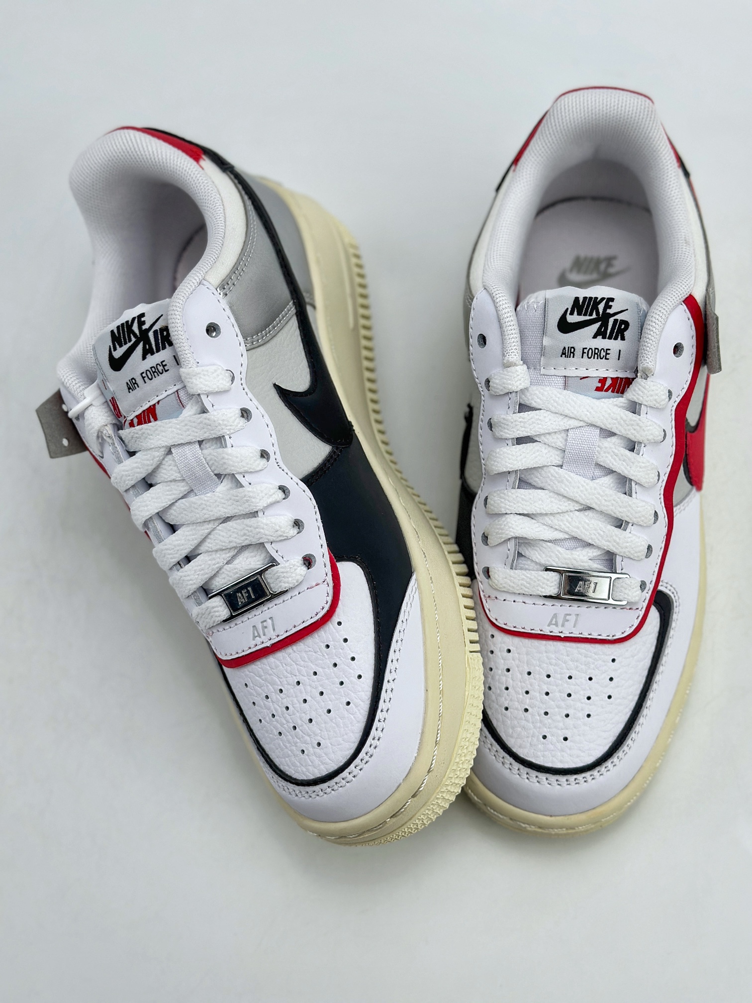 180 Nike Air Force 1 Low 07 Shadow 马卡龙 白红黑 FN6335-100