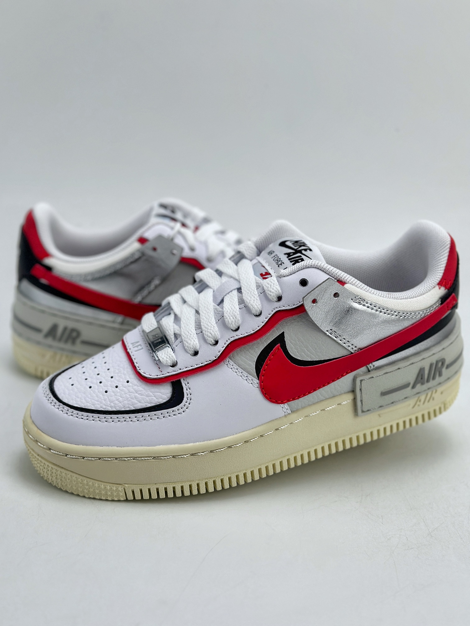 180 Nike Air Force 1 Low 07 Shadow 马卡龙 白红黑 FN6335-100