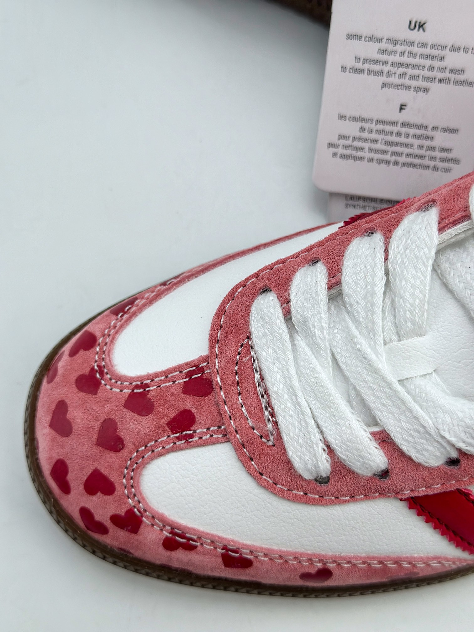 150 adidas originals Samba OG x Comme des Garcons 川久白玫红 FW2414