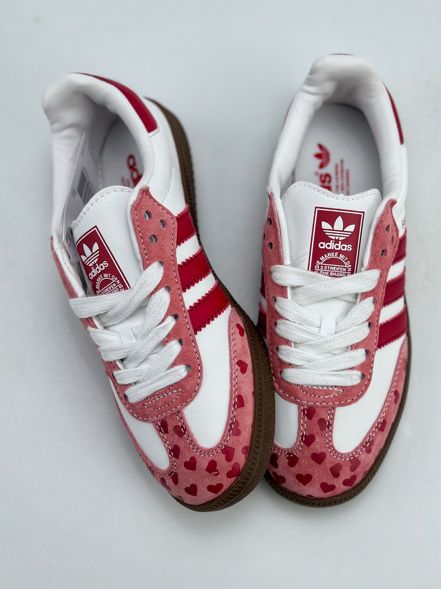 150 adidas originals Samba OG x Comme des Garcons 川久白玫红 FW2414